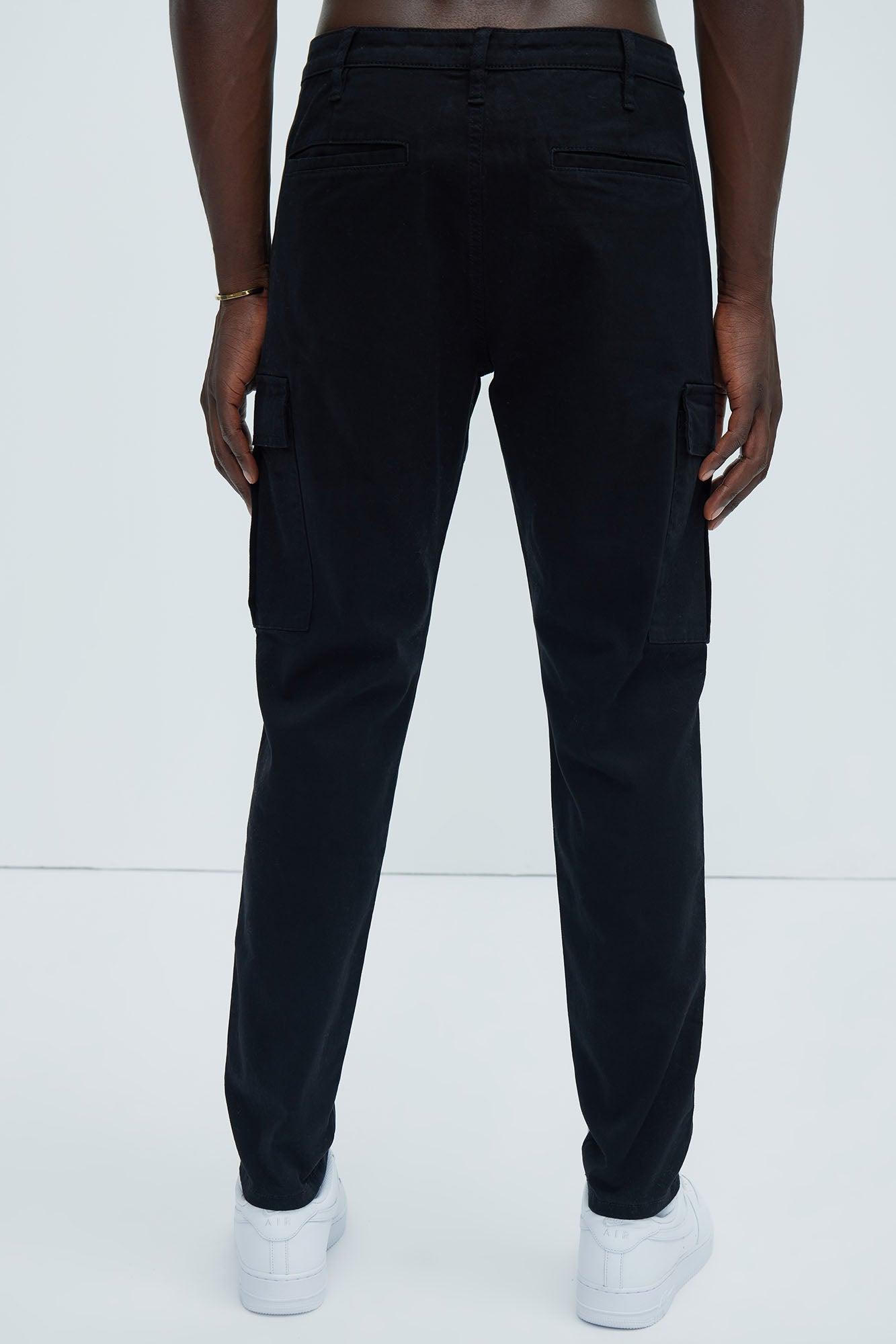 Kyle Slim Cargo Pants - Black Product Image