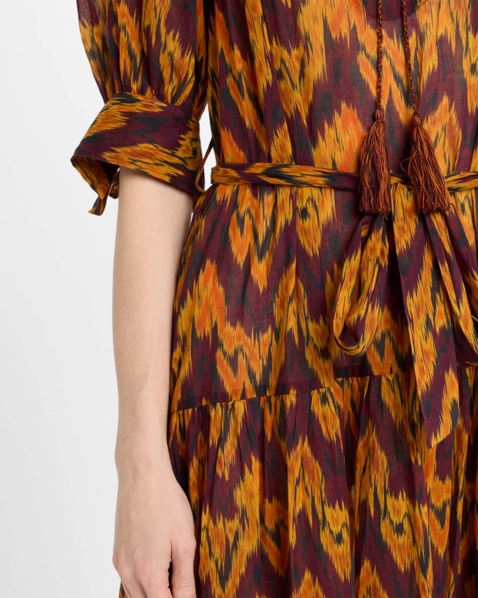 Selena Puff-Sleeve Maxi Dress Coverup Product Image