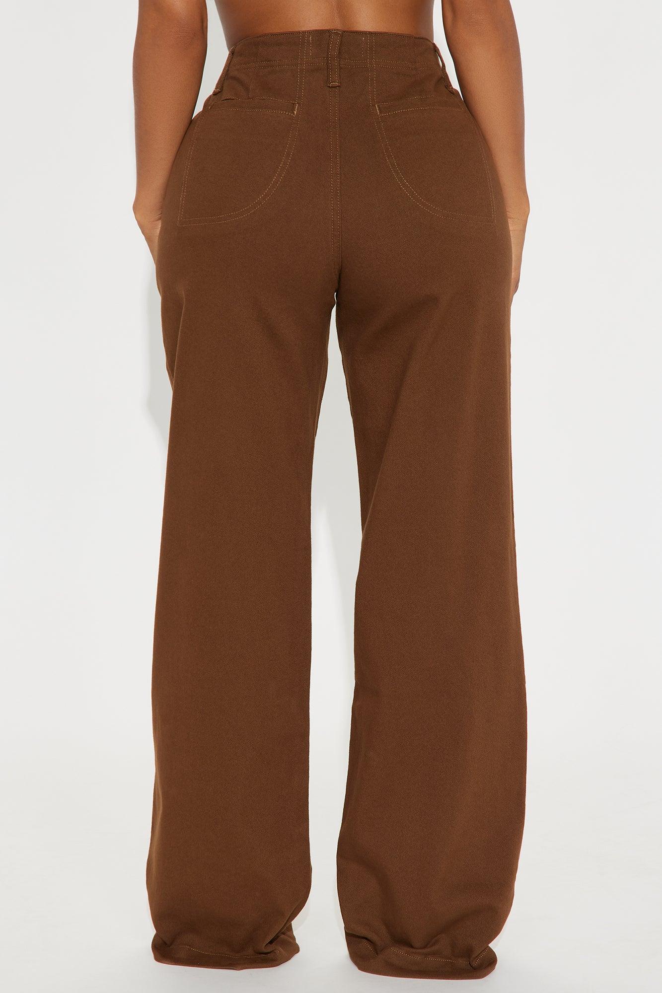 Harris Wide Leg Pant - Chocolate Product Image