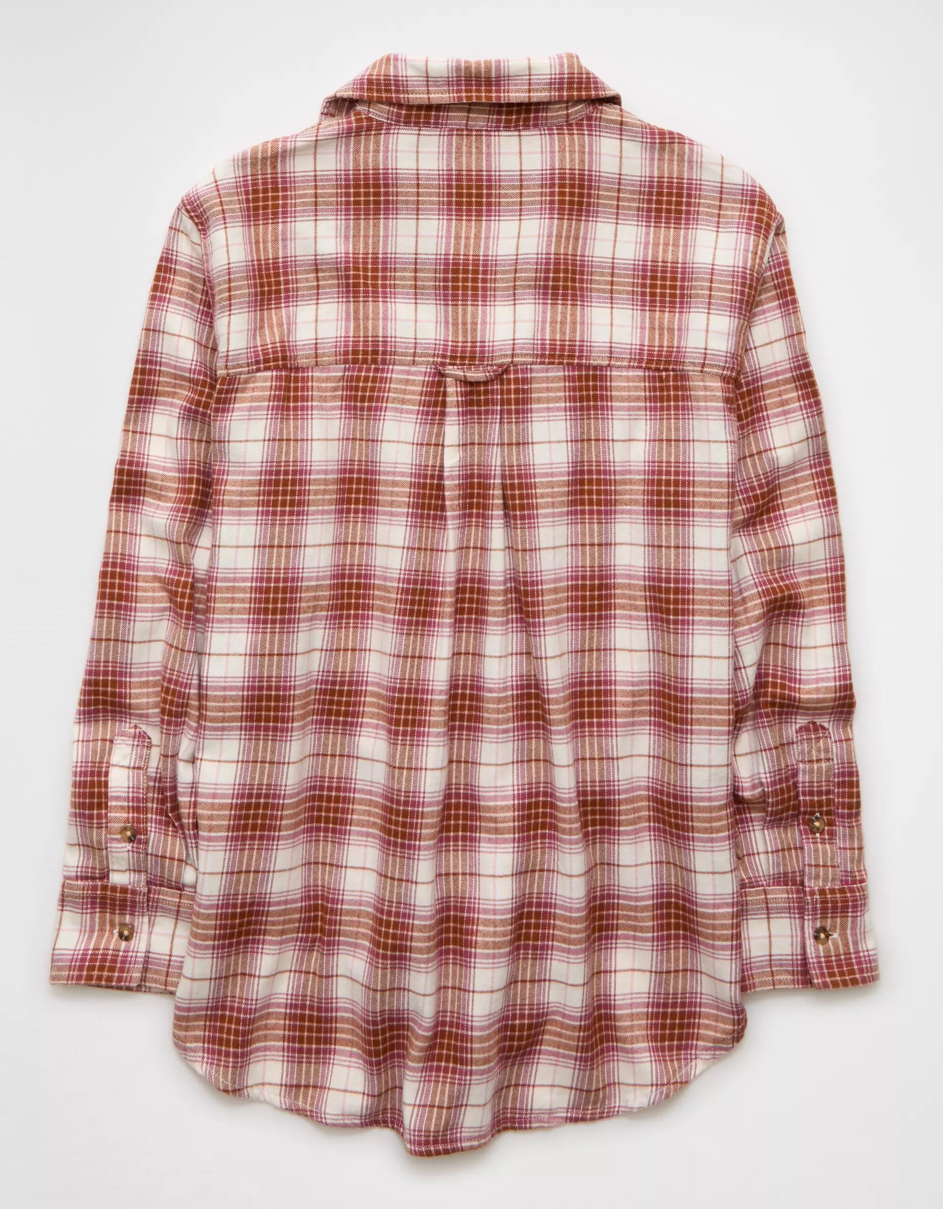 AE Oversized Flannel Shirt Product Image