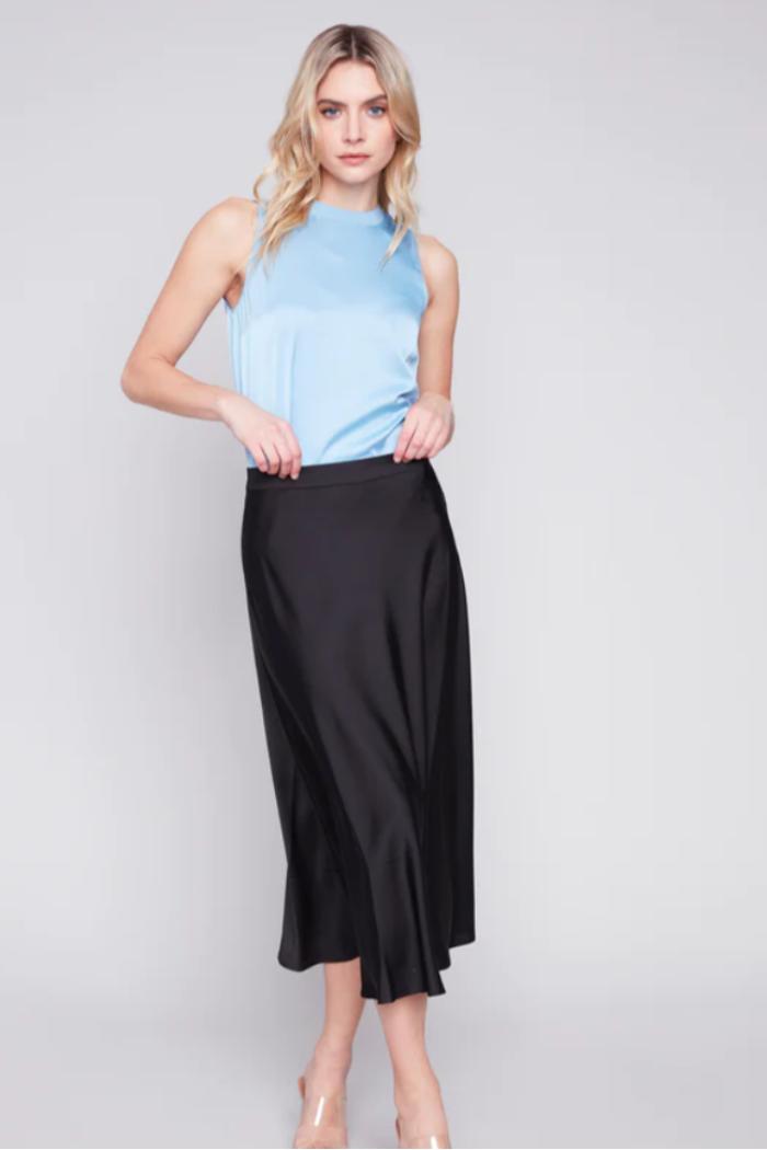 Long Satin Skirt Product Image