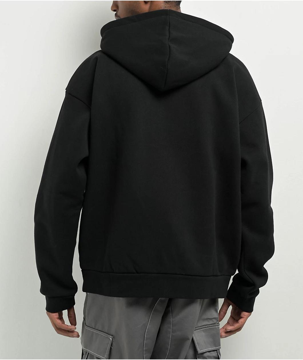 Obey Collegiate Logo Black Hoodie Product Image
