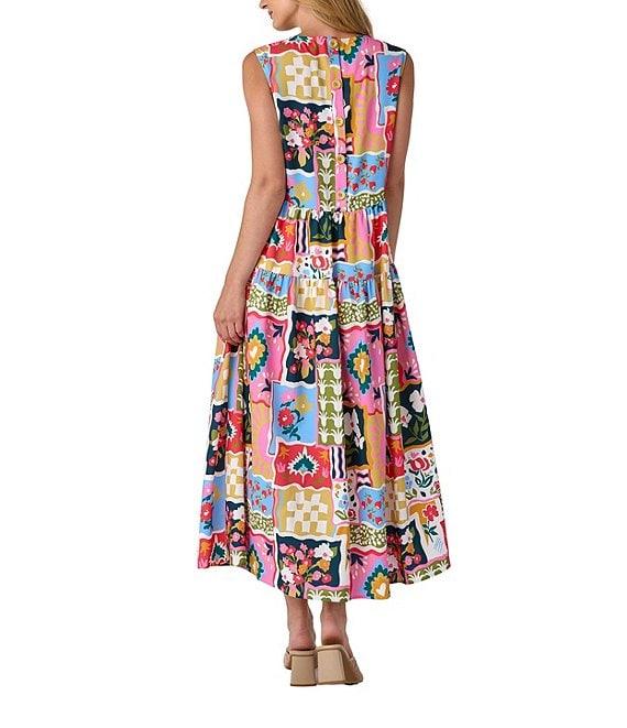 CROSBY by Mollie Burch Arlo Crew Neckline Sleeveless Maxi Dress Product Image