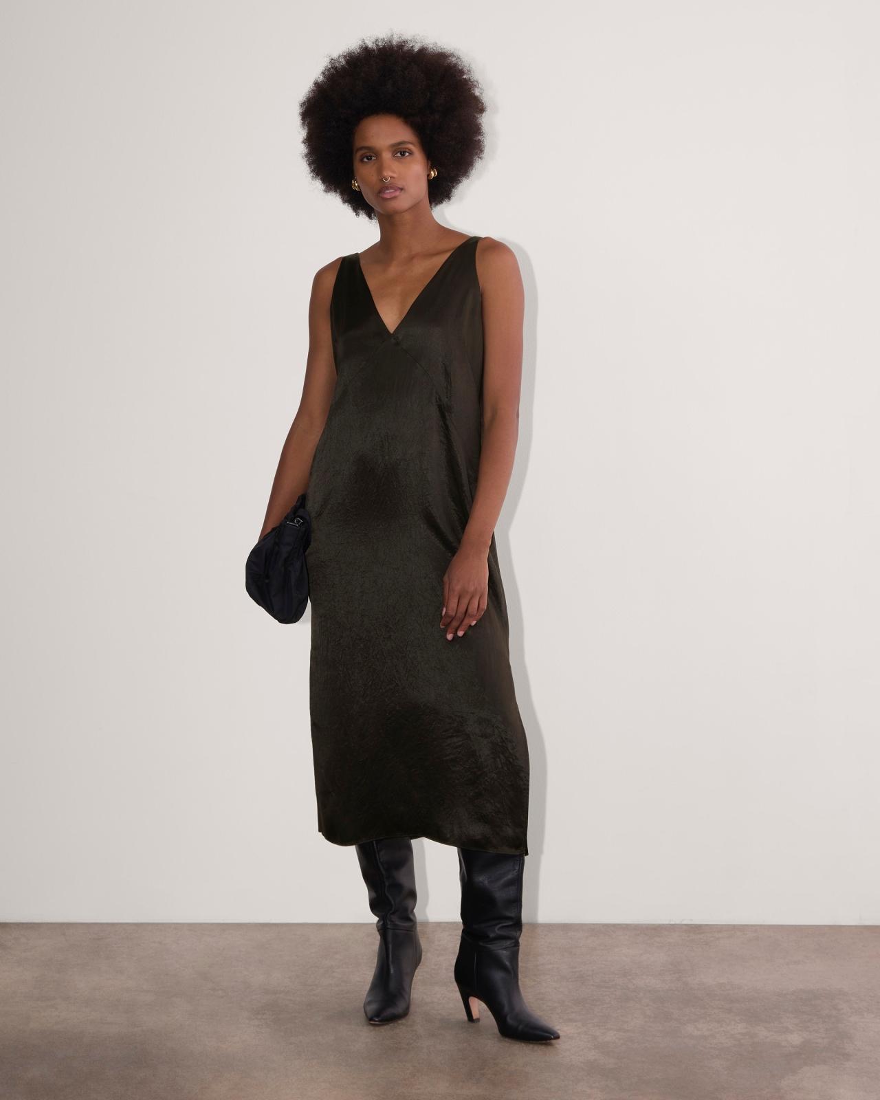 The Satin Slip Dress Product Image