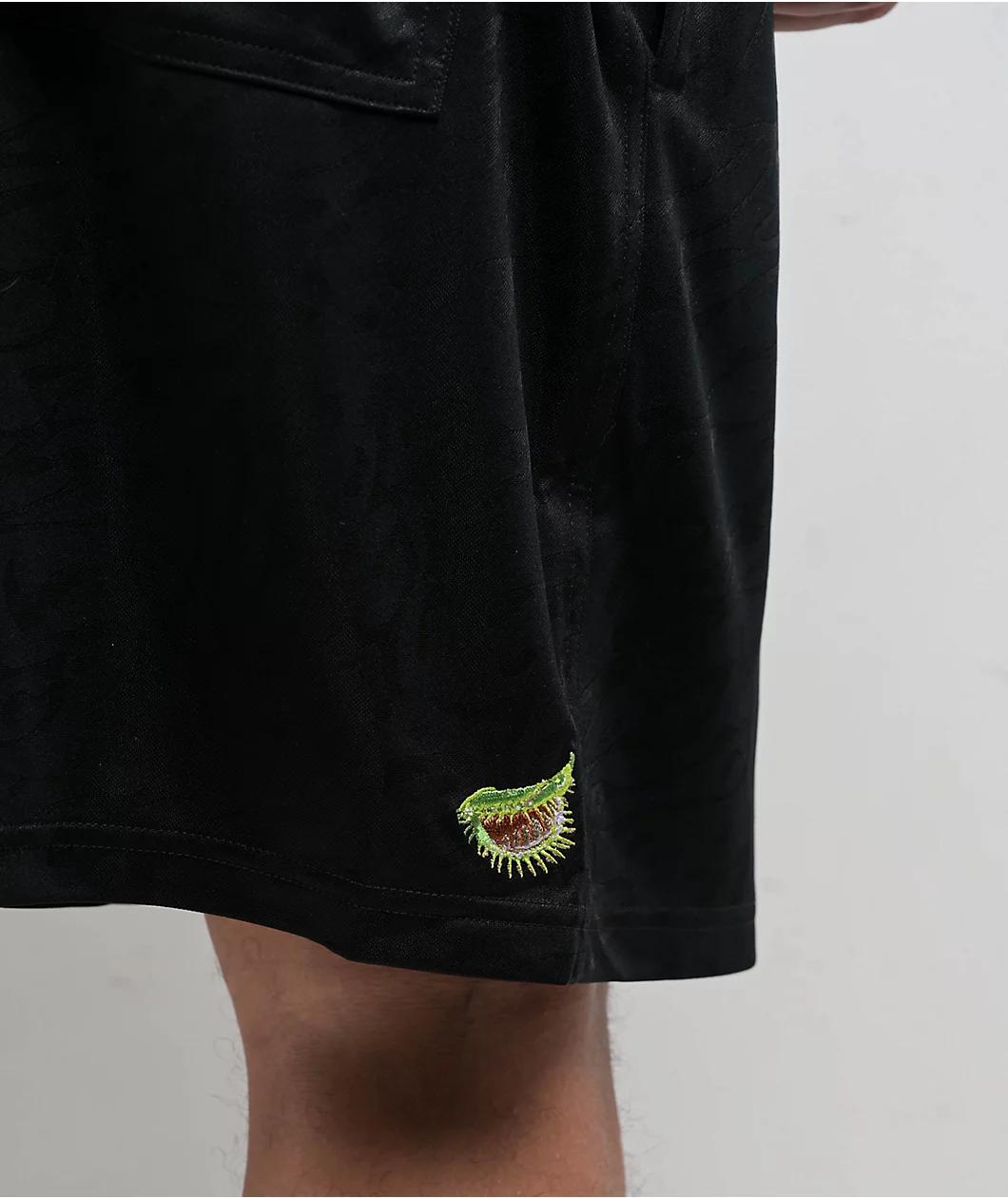 Empyre Colby Ultra Wide Blue Wash Denim Skate Shorts Product Image