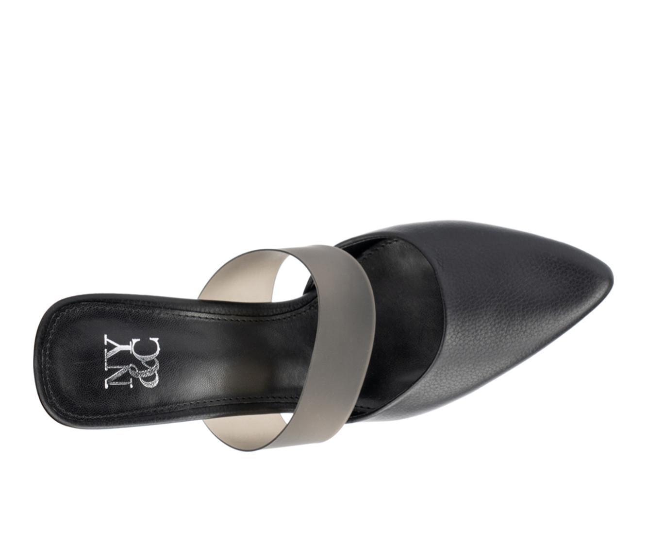 Women's New York and Company Winifred Heeled Mules Product Image