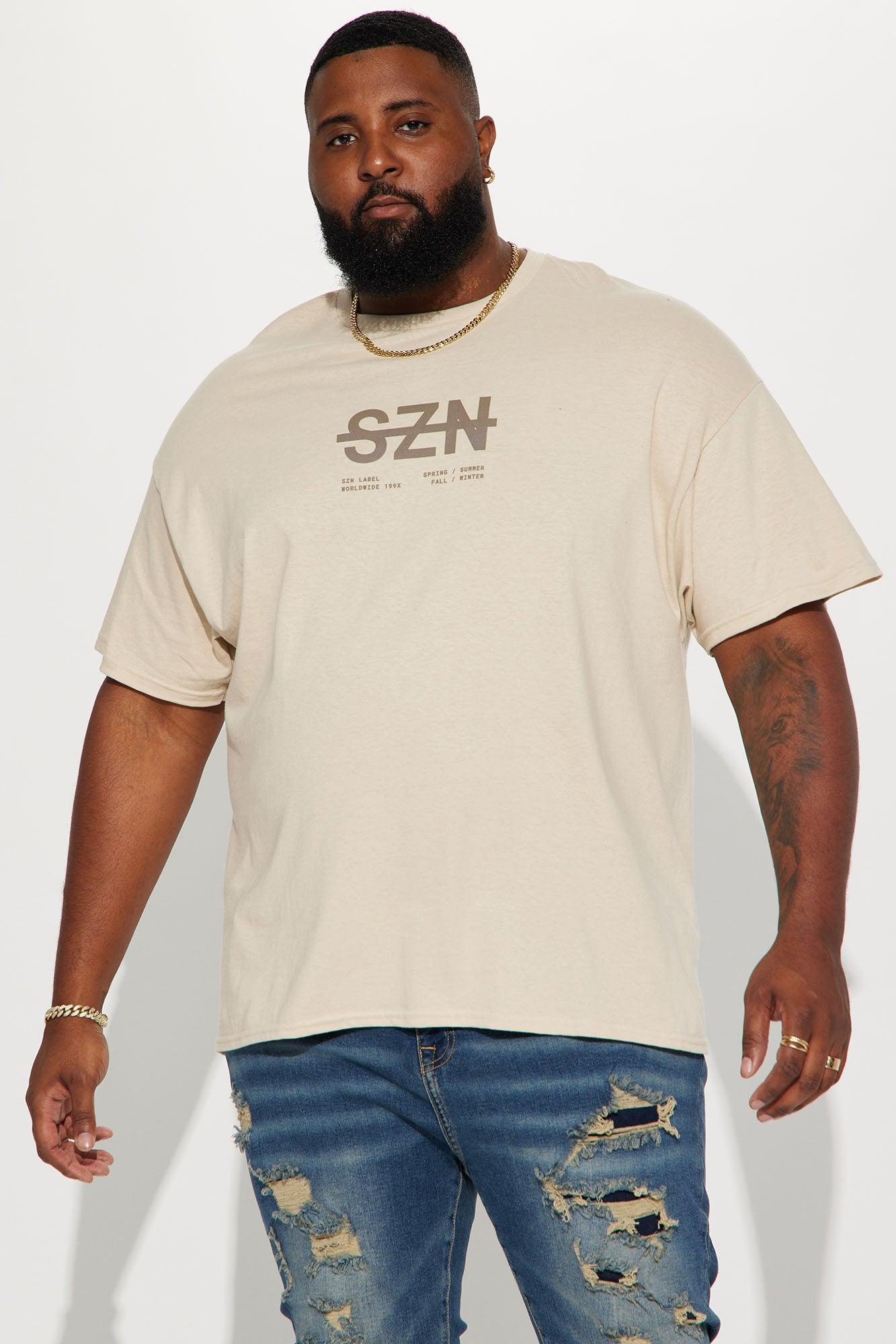 SZN Label Short Sleeve Tee - Khaki Product Image