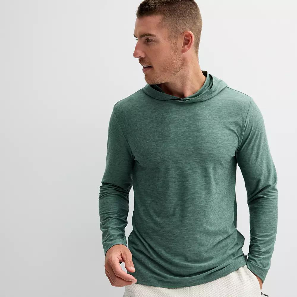 Men's FLX Luxury Soft Wander Lightweight Hoodie, Size: Small, Green Product Image