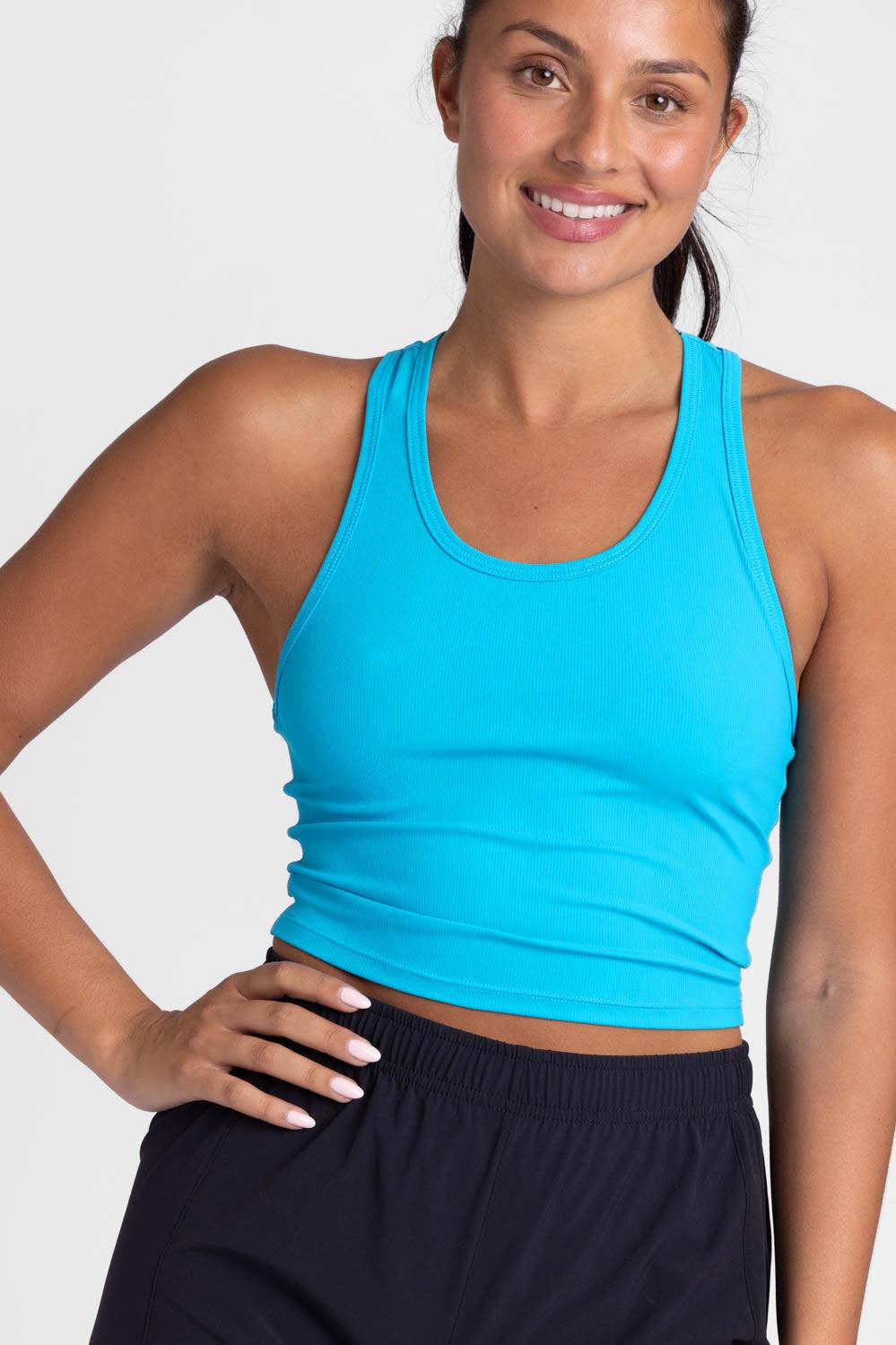 Rochelle Basic Crop Top - Caribbean Female Product Image