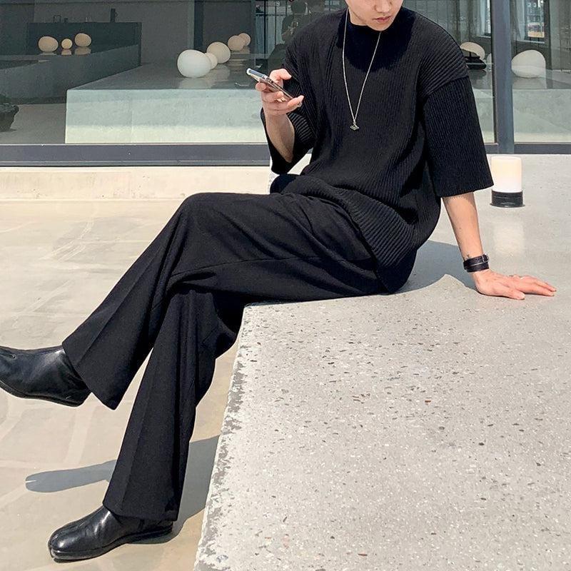 RT No. 2043 PLEATED HALF SLEEVE SHIRT Product Image