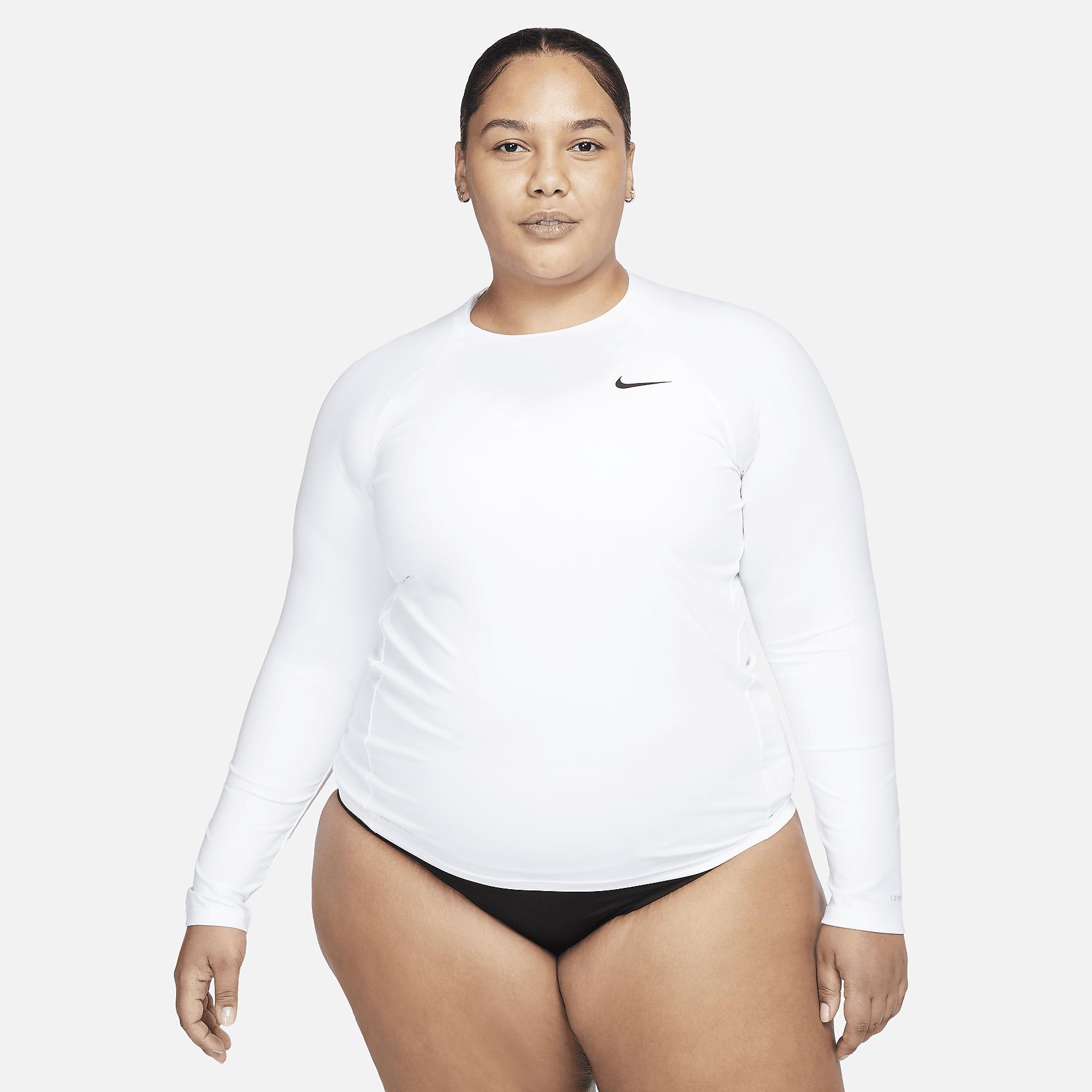 Nike Womens Essential Long-Sleeve Hydroguard Swim Shirt | NESSA386-100 Product Image