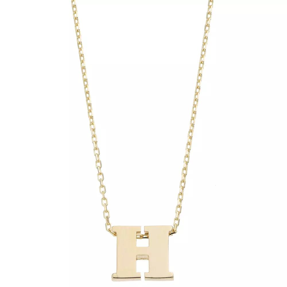 Au Naturale 14k Gold Initial Pendant Necklace, Women's,  Product Image