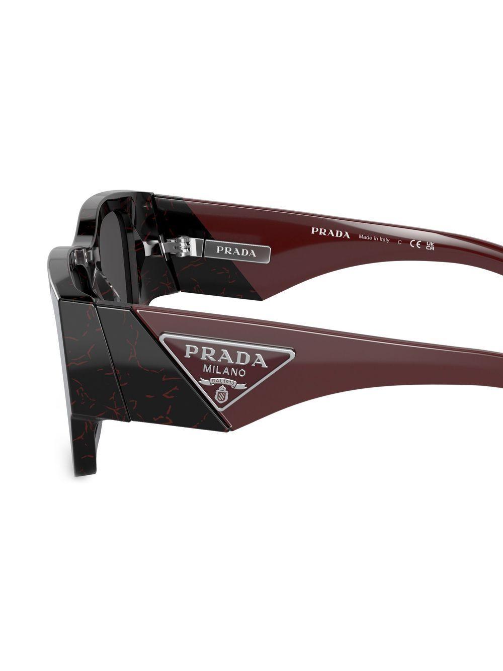 logo-arm square-frame sunglasses Product Image