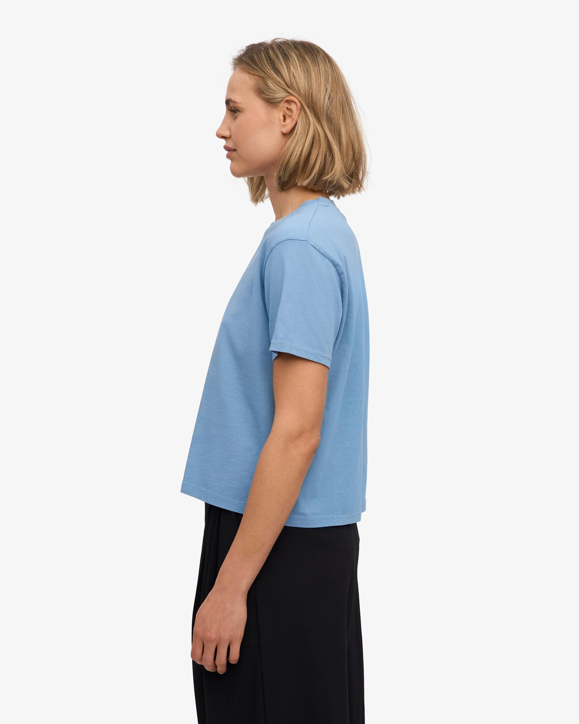 Organic Boxy Crop Tee - Burned Yellow Product Image