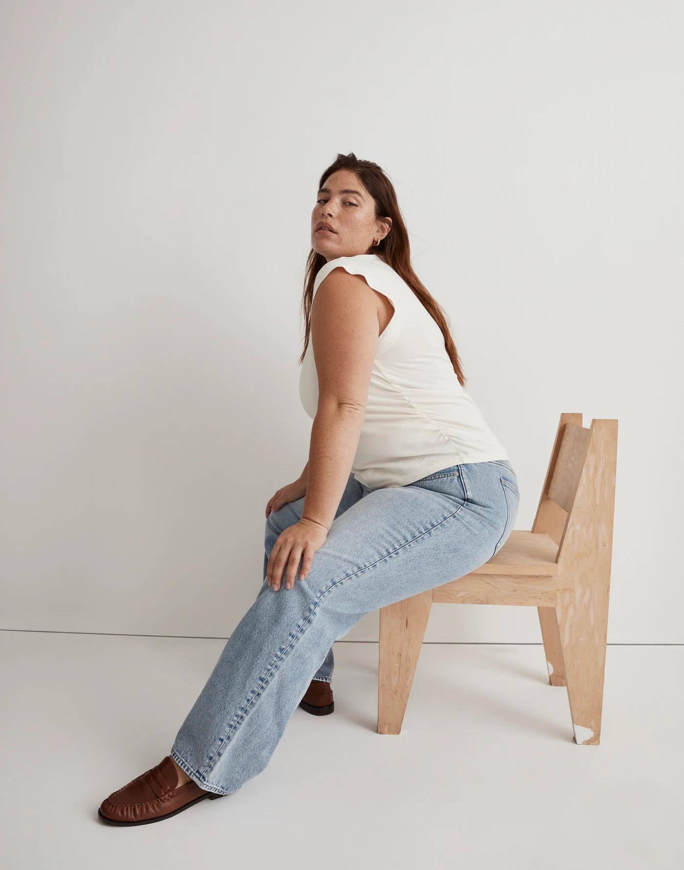 Plus Side-Cinch Muscle Tee Product Image