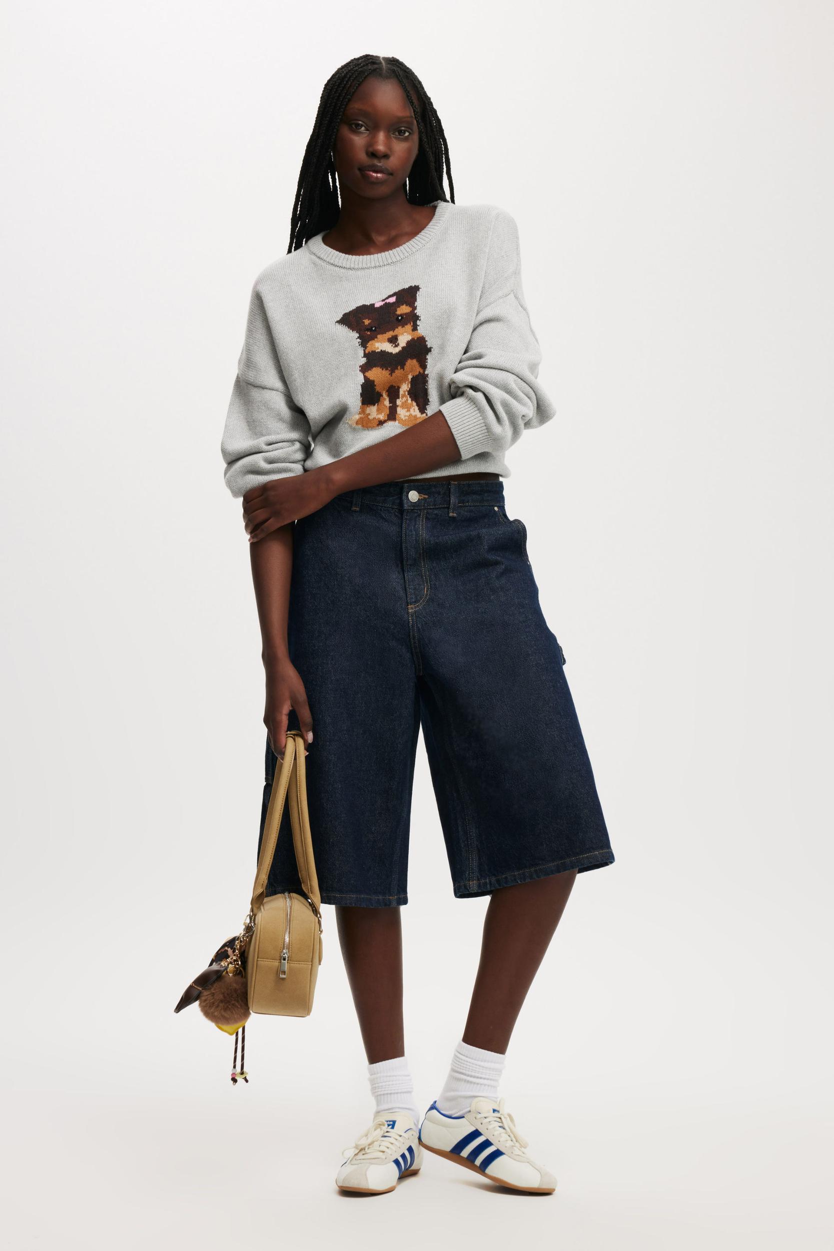 Cotton Crew Neck Pullover Product Image