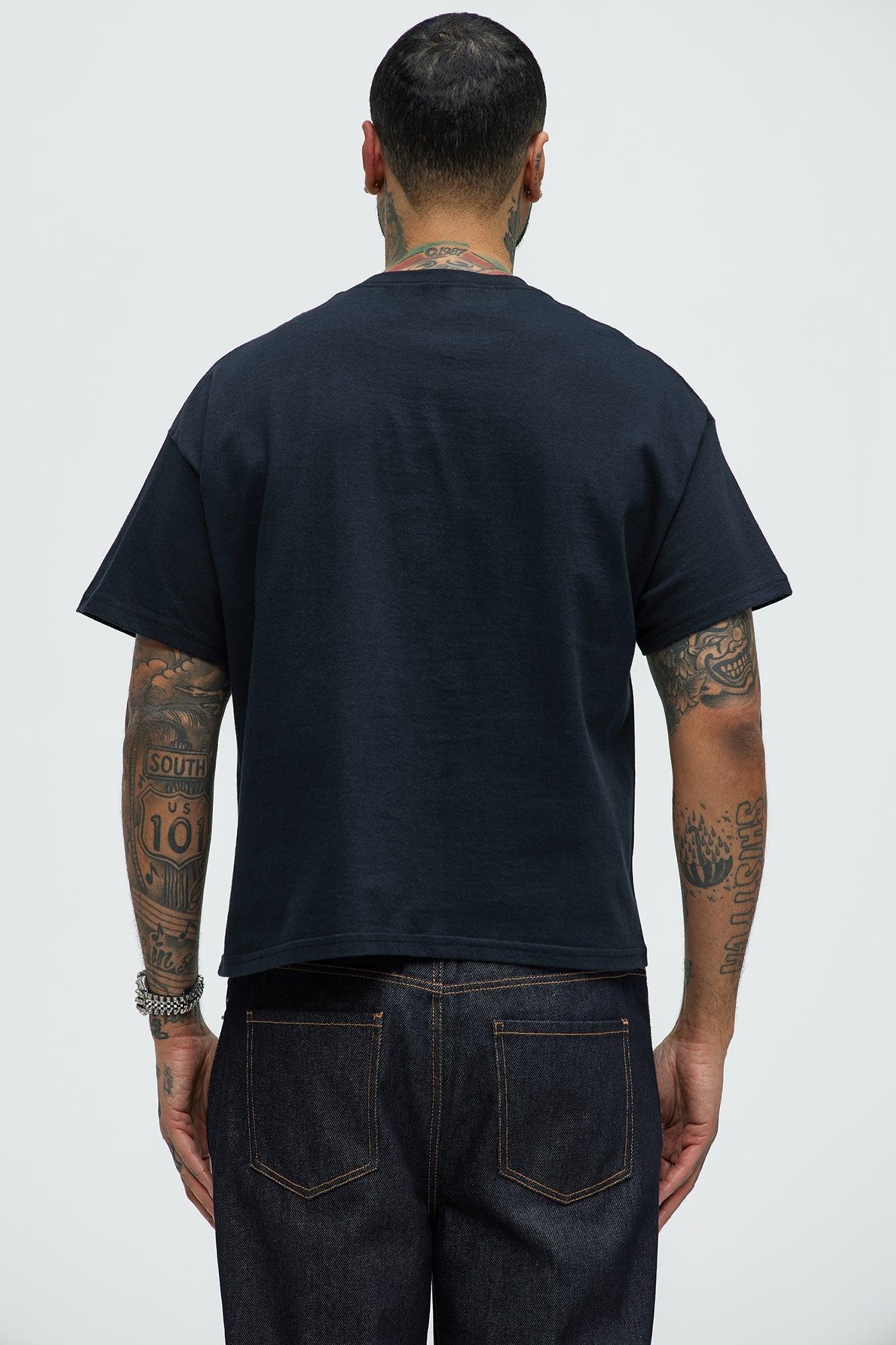 So Fresh Short Sleeve Cropped Tee - Black Product Image