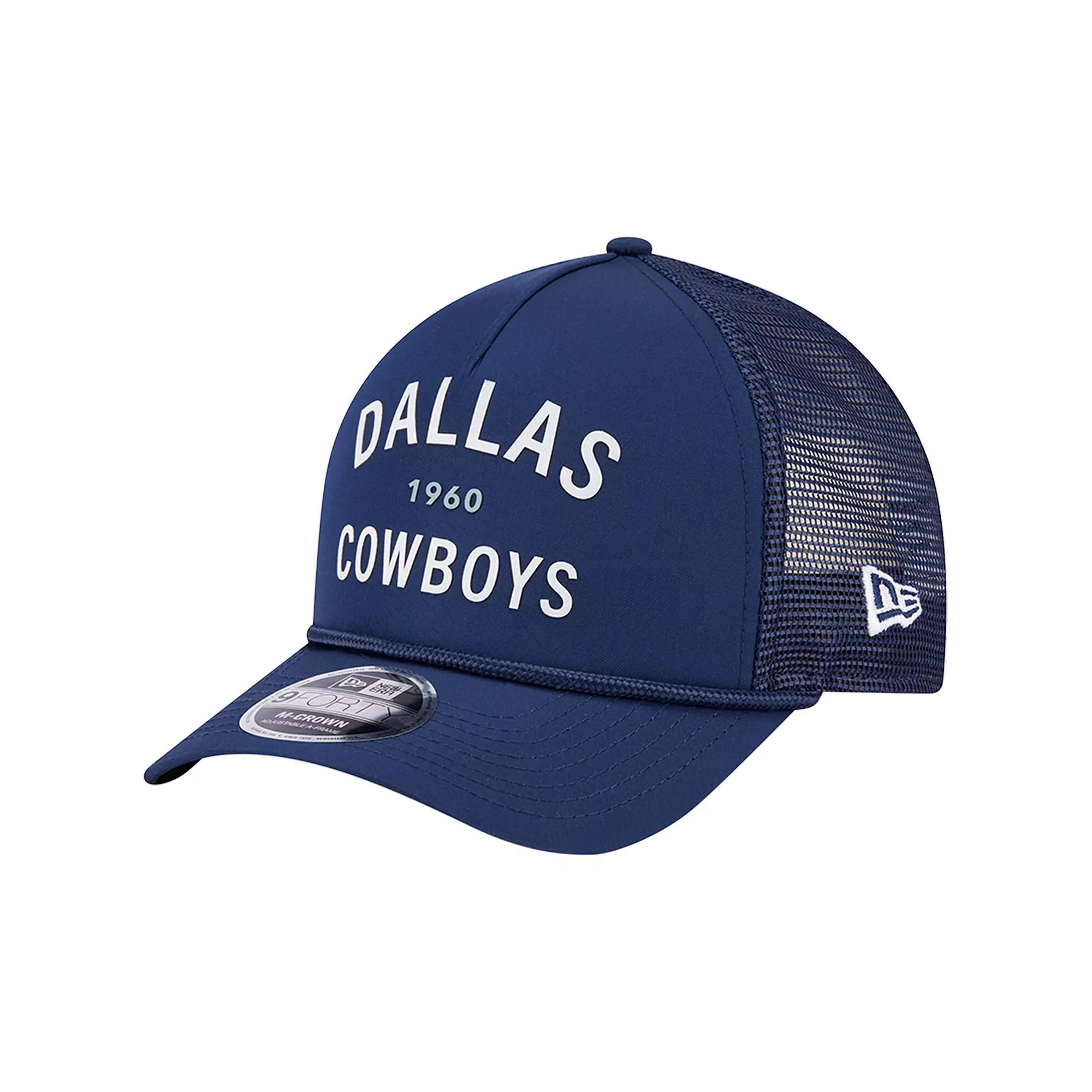 Men's New Era  Navy Dallas Cowboys Active Minimalist M-Crown A-Frame 9FORTY Adjustable Hat, Blue Product Image