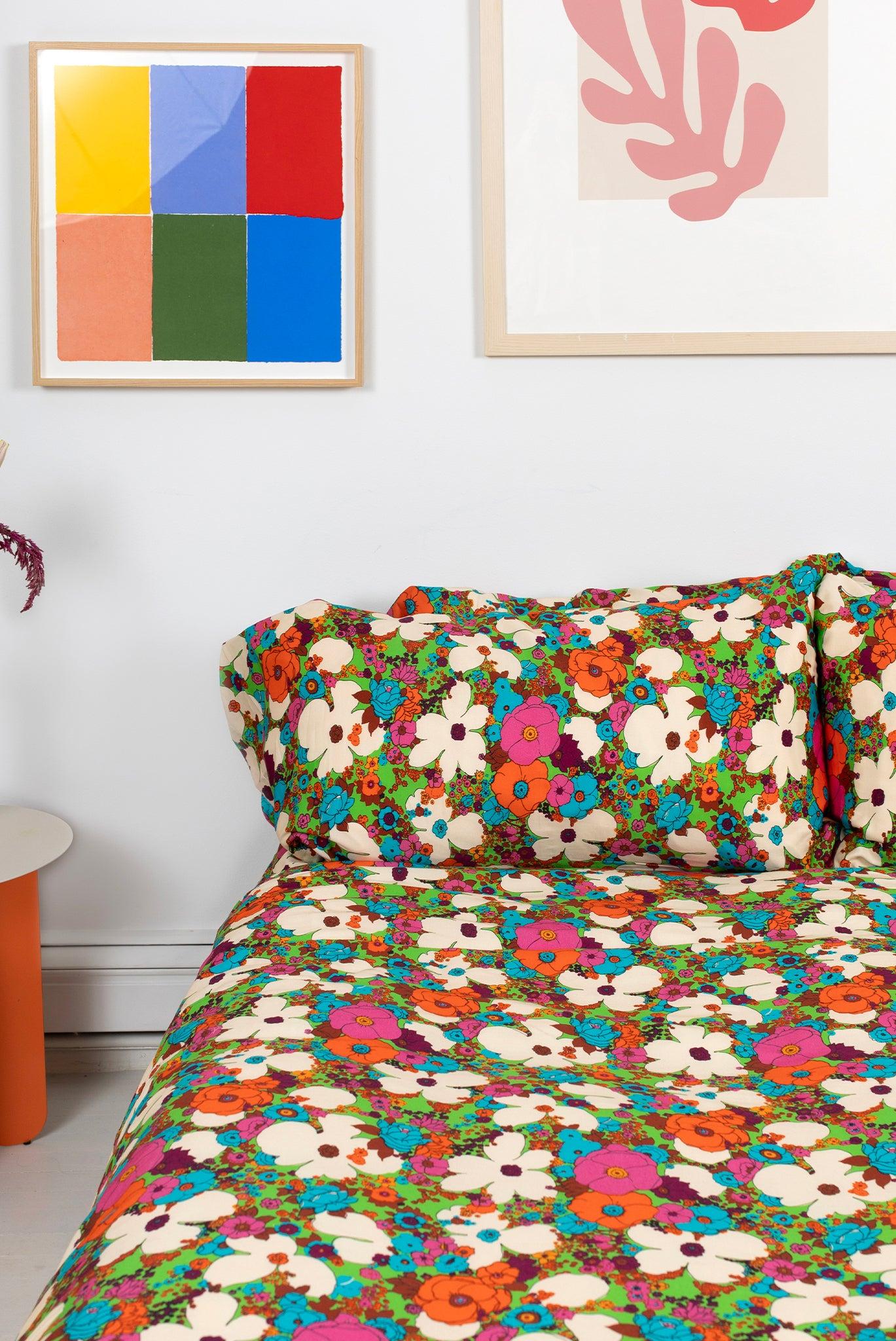 Duvet Bedding Set - Acid Floral Product Image