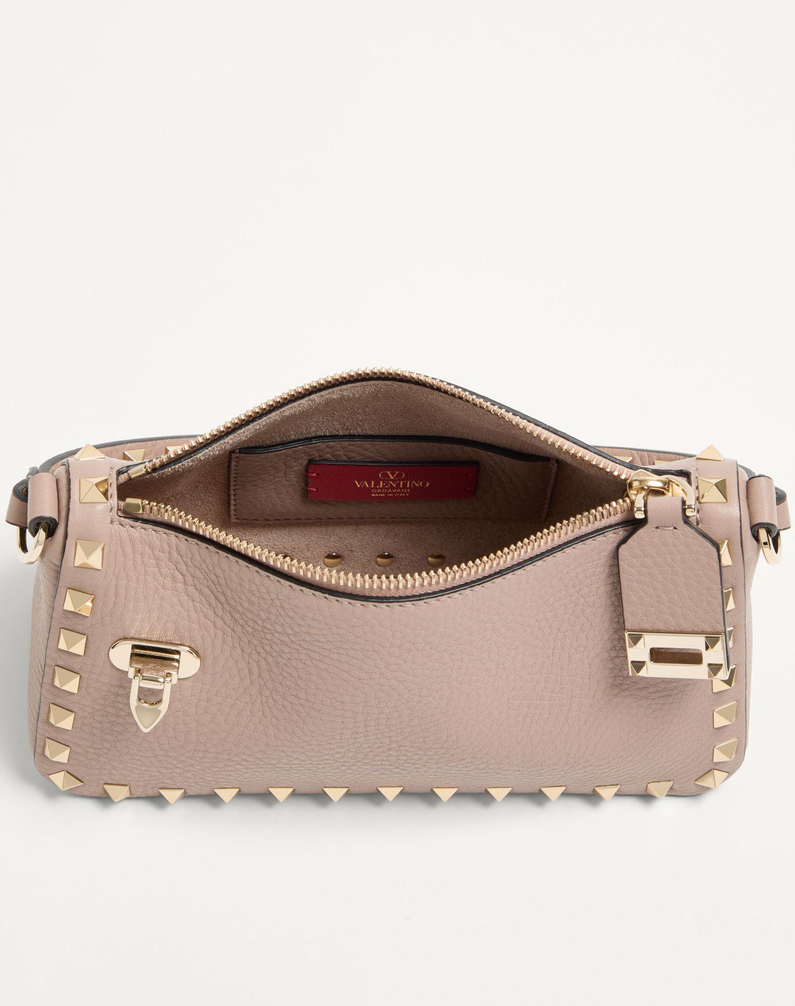 Small Rockstud Grainy Calfskin Crossbody Bag  Product Image