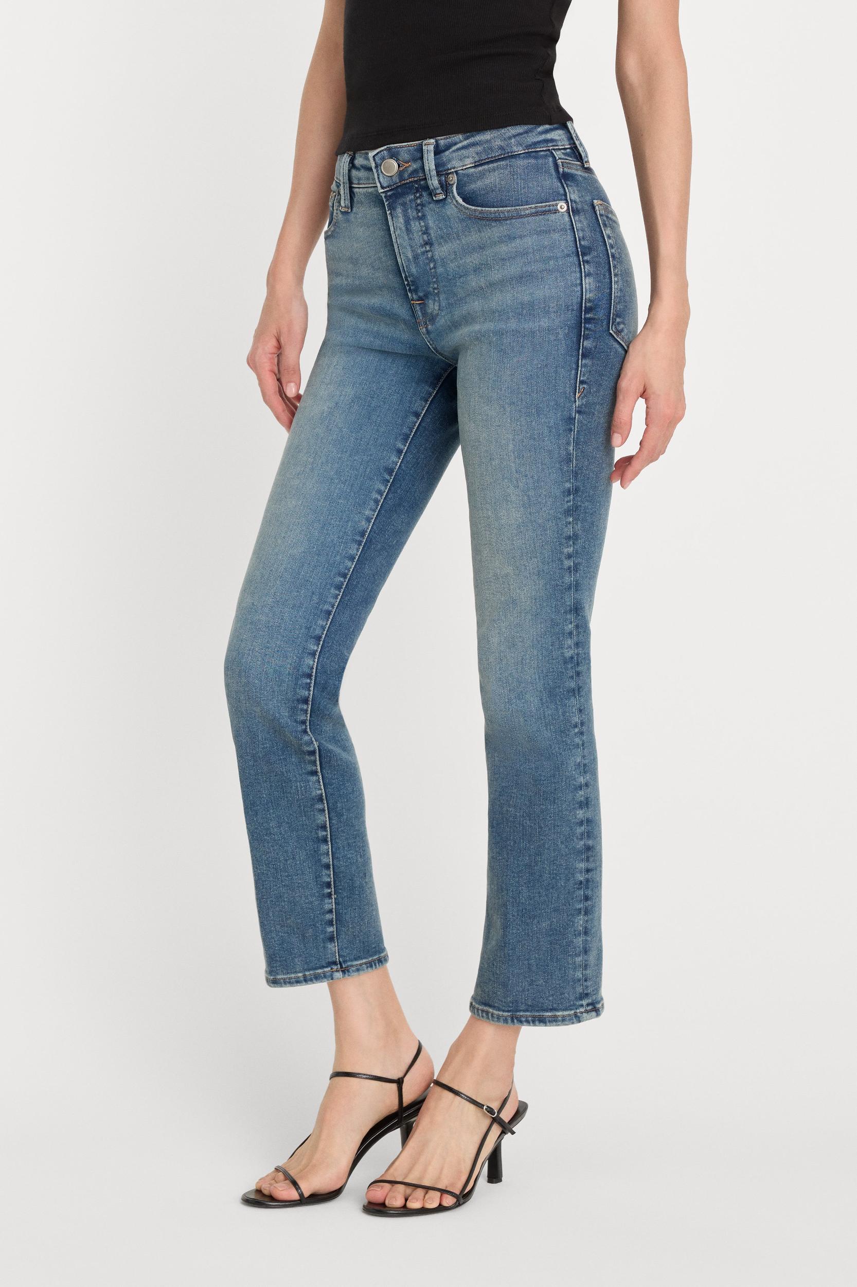 COMPRESSION GOOD LEGS STRAIGHT JEANS | INDIGO254 Product Image