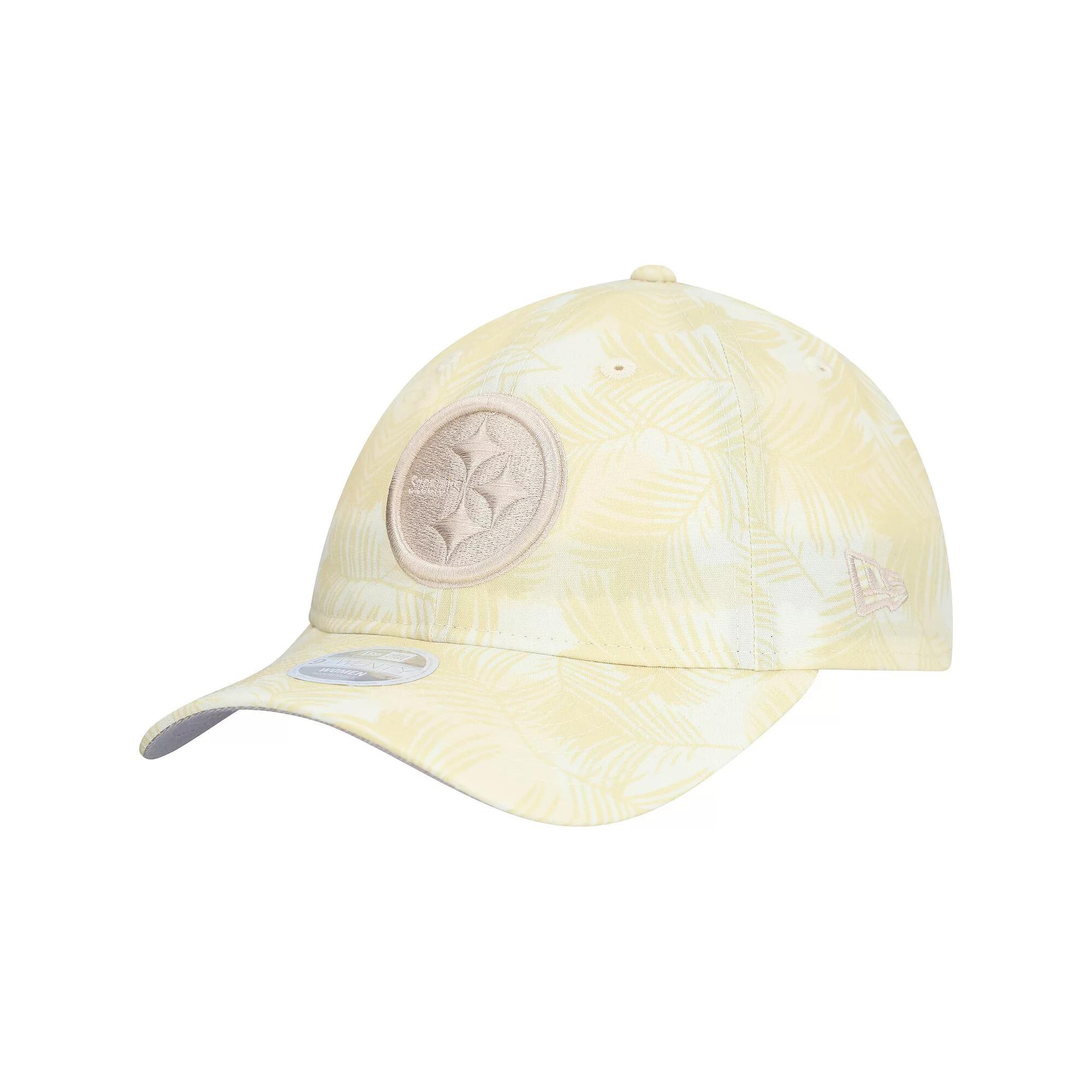 Women's New Era Cream Pittsburgh Steelers Frond 9TWENTY Adjustable Hat, Beige Product Image