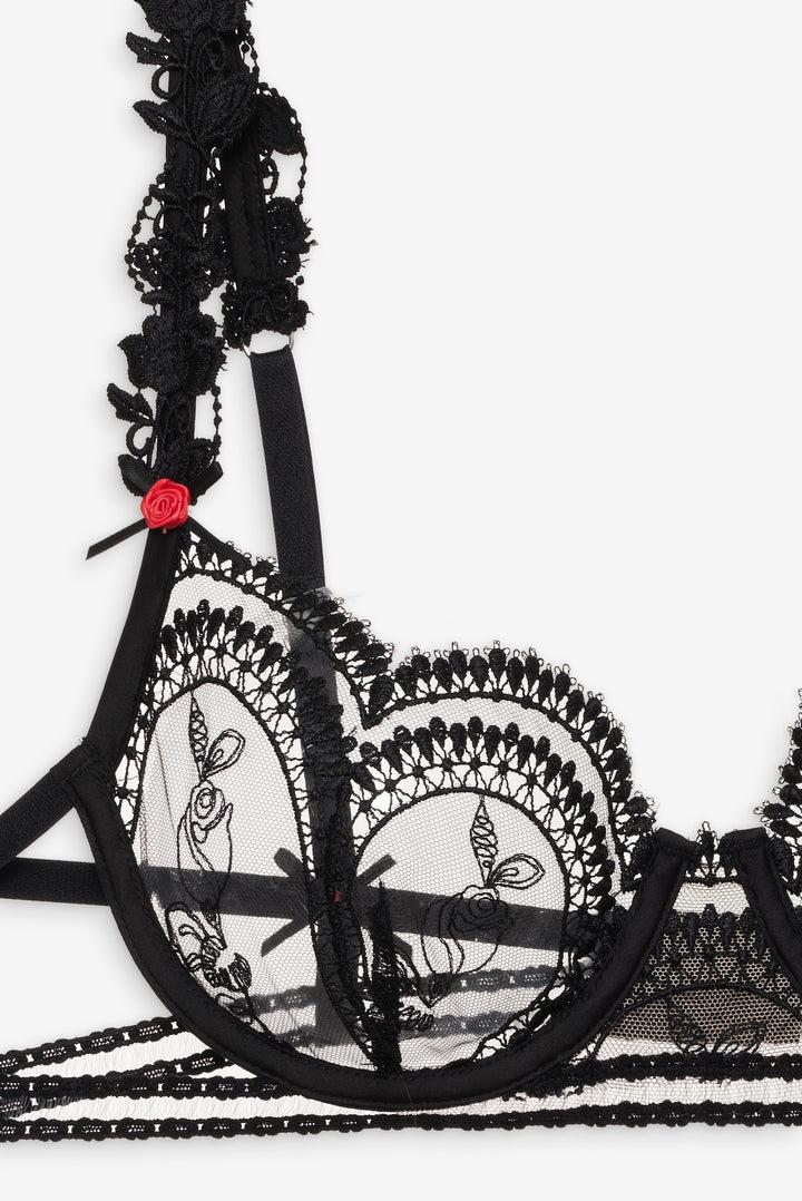 Roxanne Underwire Bra — Black Product Image