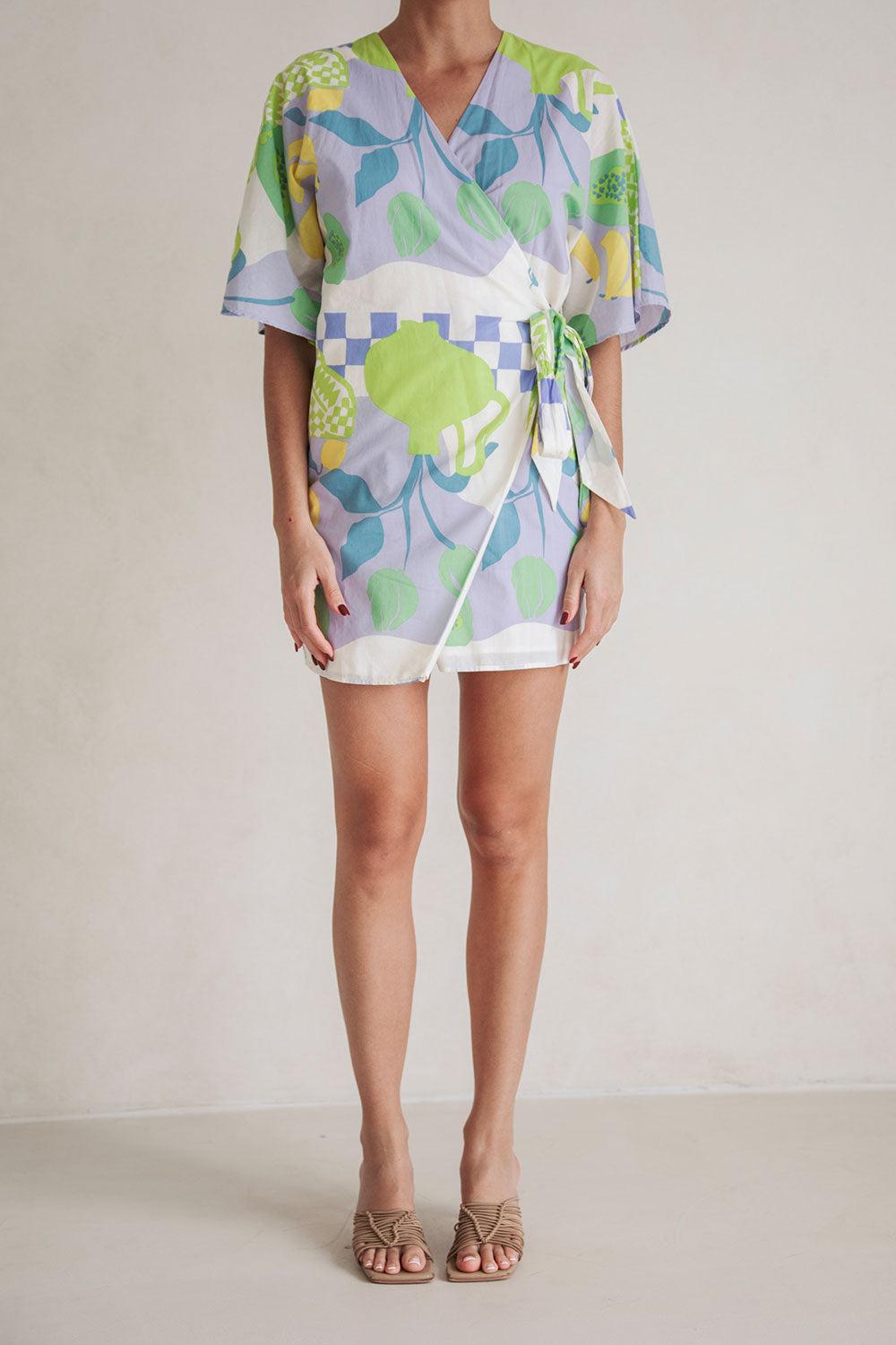 Scarlett Wrap Dress - Dolce Verde Product Image