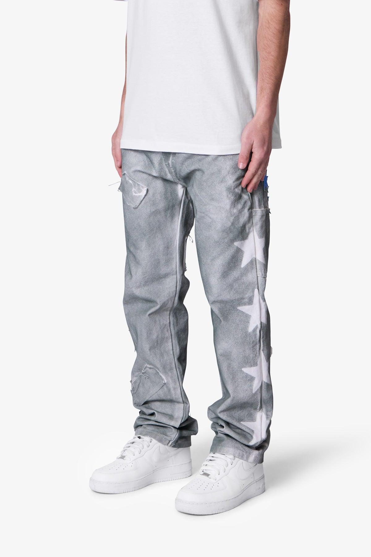 V720 Dirty Star Mailbag Denim - White Product Image