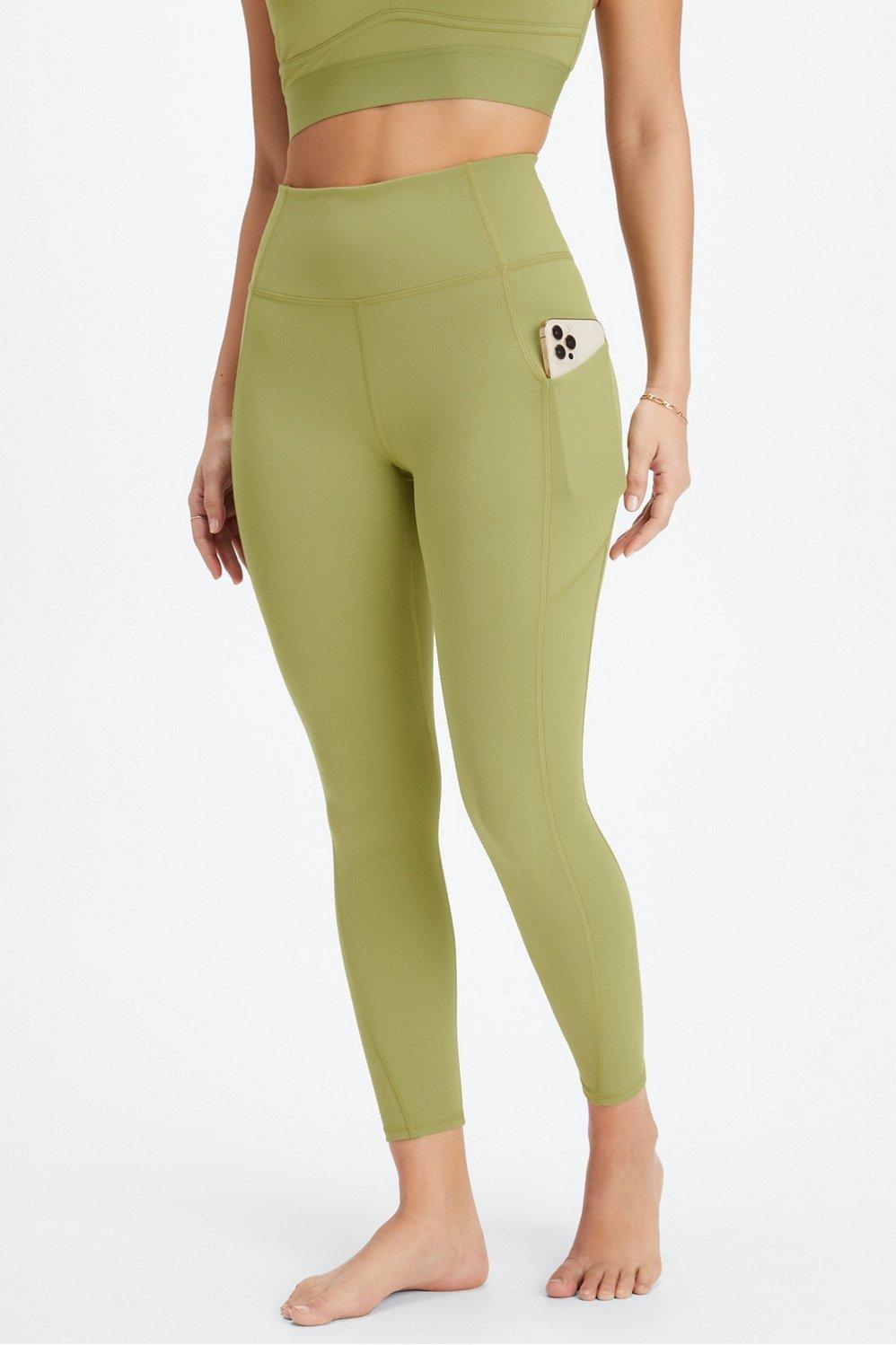 Fabletics Oasis High-Waisted 7/8 Legging Womens green plus Size 4X Product Image