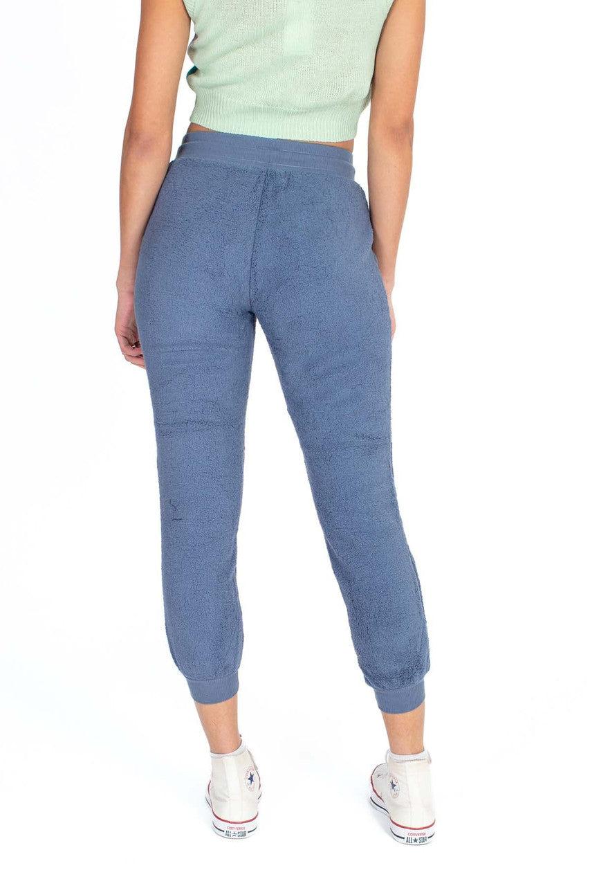 Flower Applique Sherpa Joggers Product Image