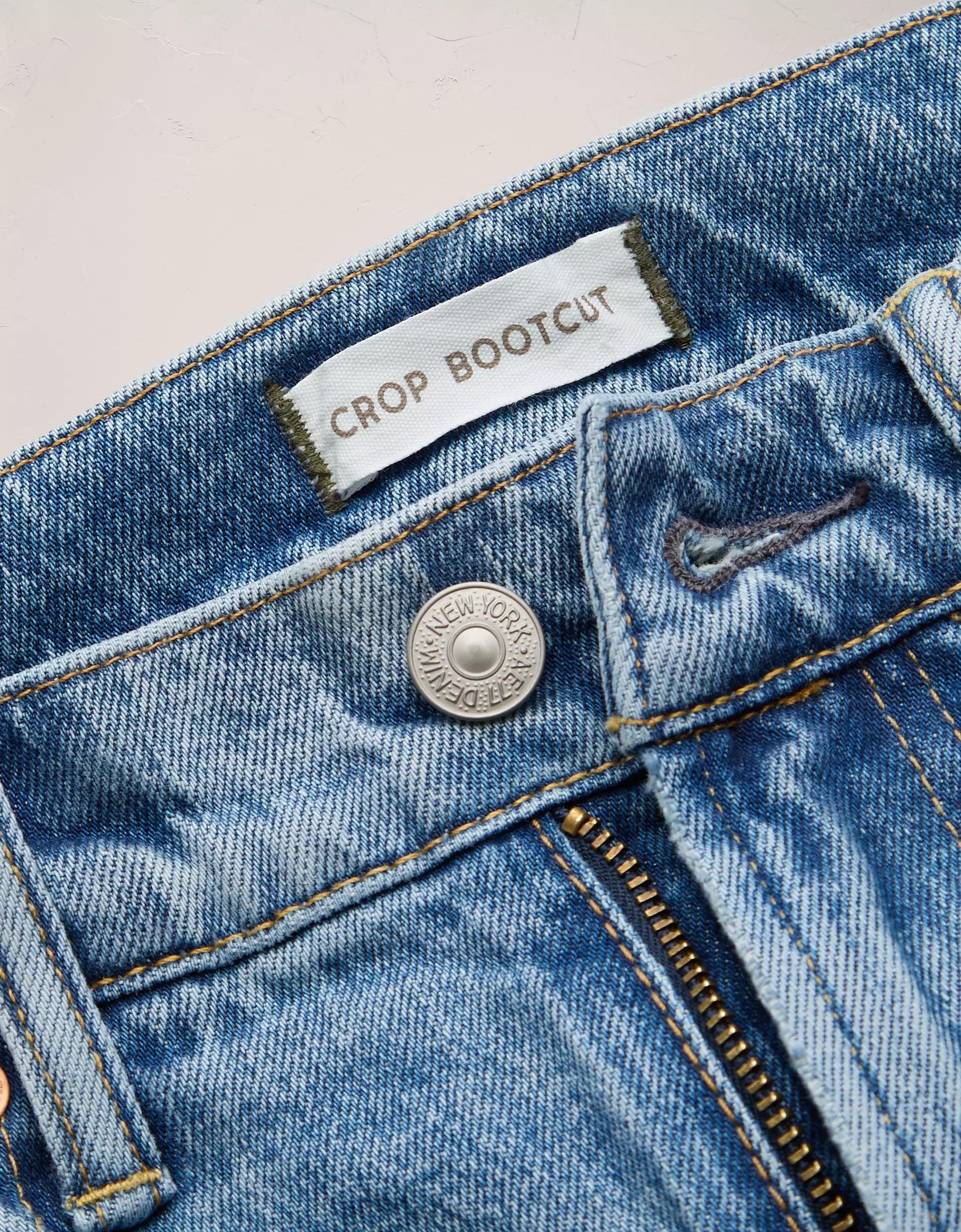 AE77 Premium Bootcut Crop Jean Product Image