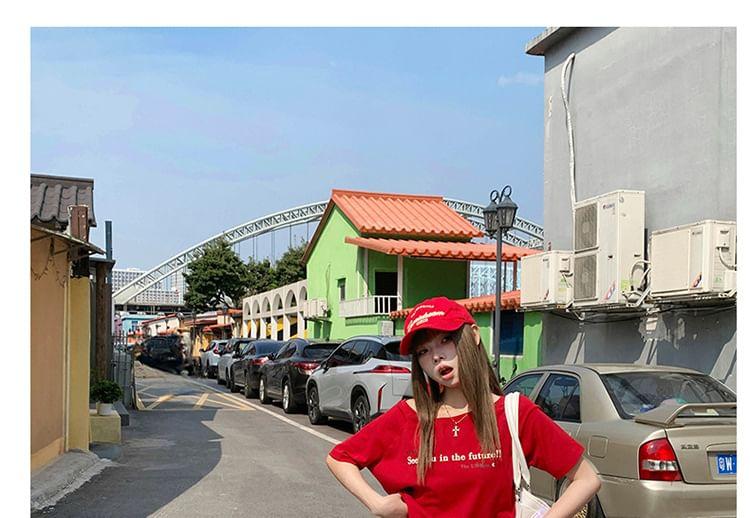 High Waist Plain Wide Leg Jorts Product Image