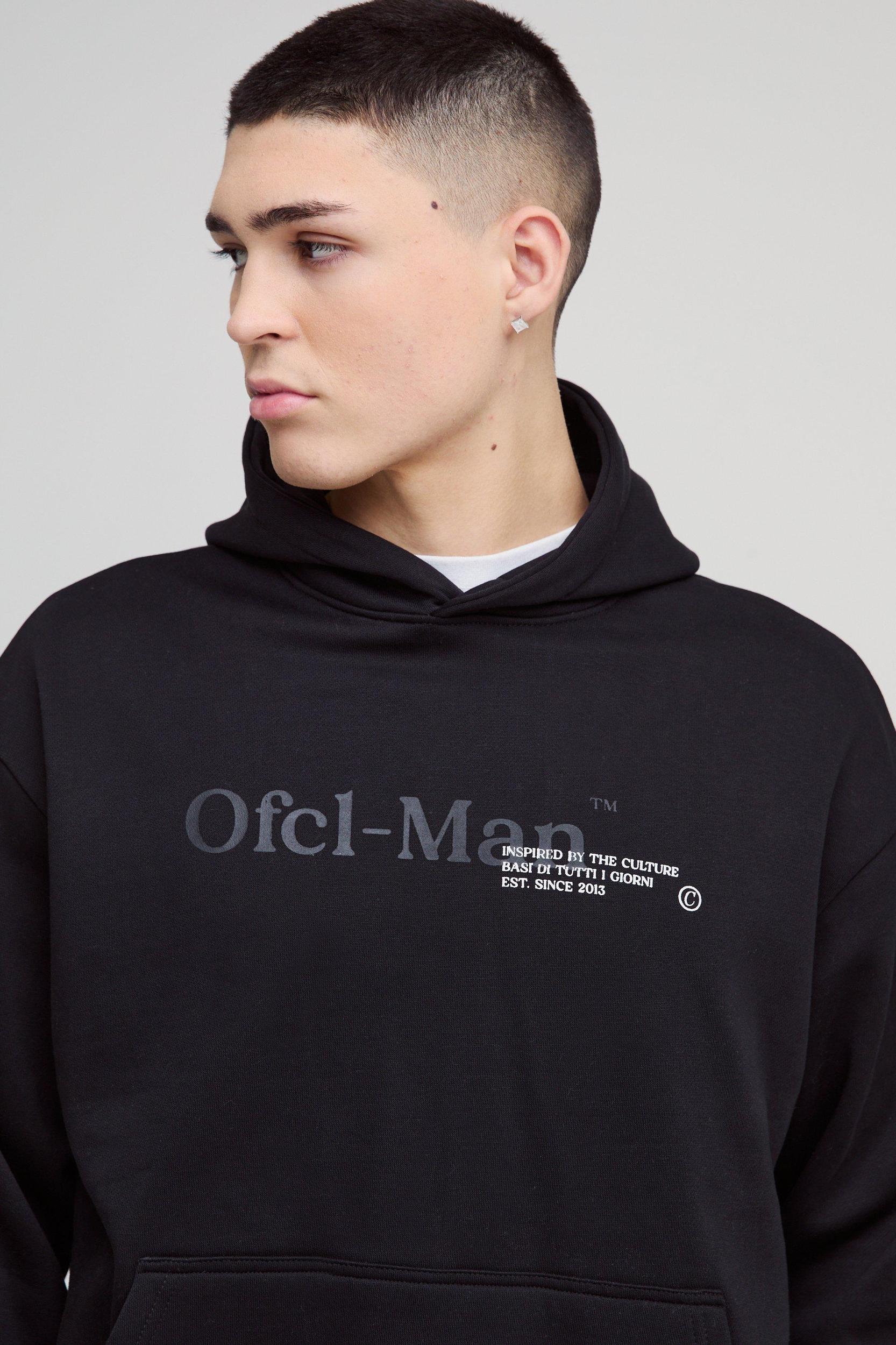 Oversized Boxy Ofcl Man Hooded Tracksuit | boohooMAN USA Product Image