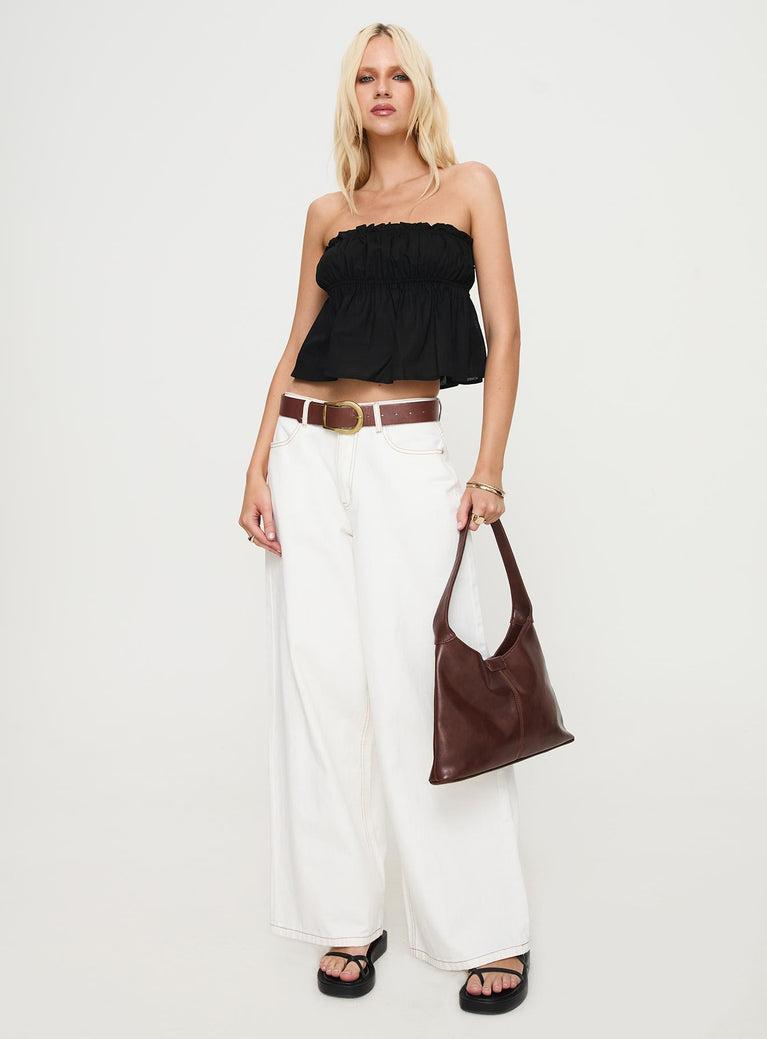 Sascia Strapless Top Black Product Image