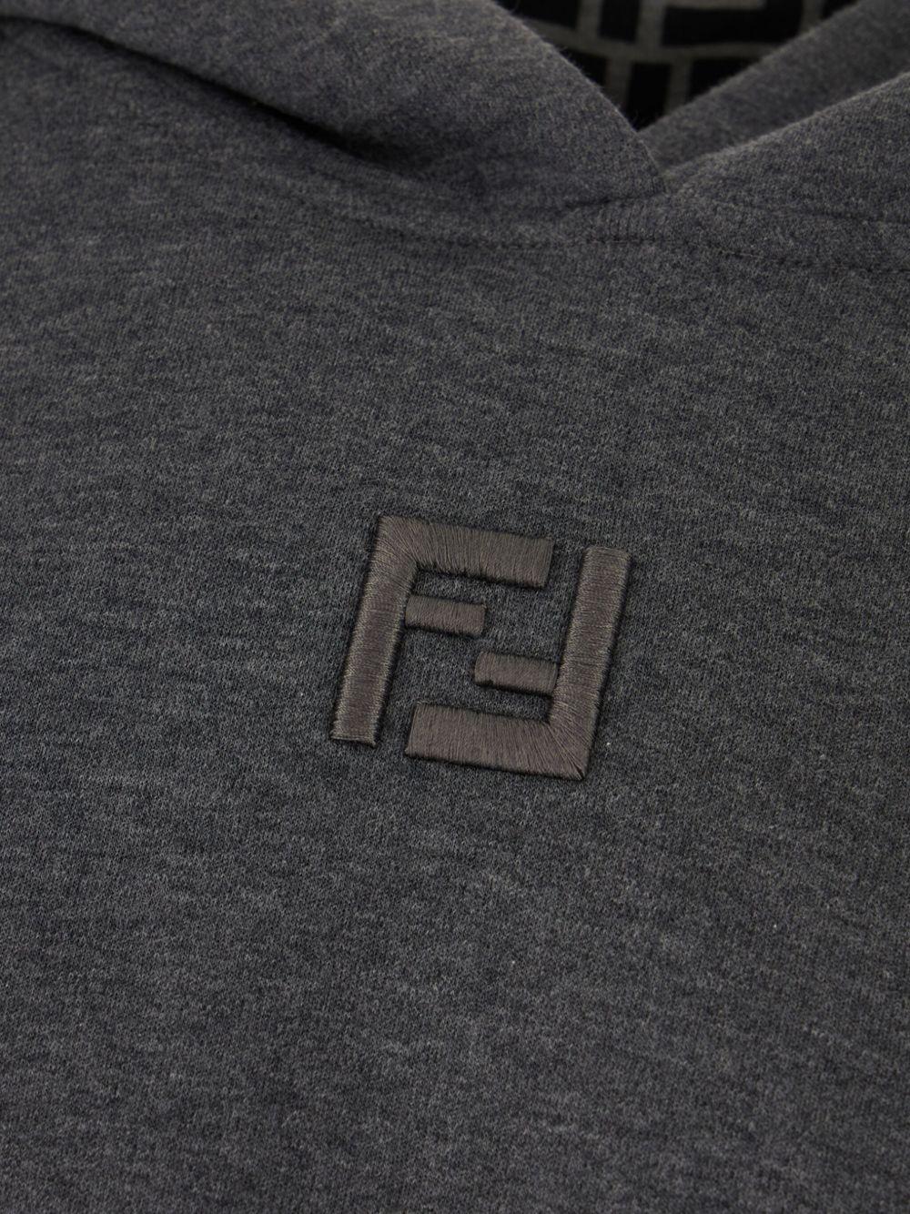 embroidered-logo hoodie Product Image