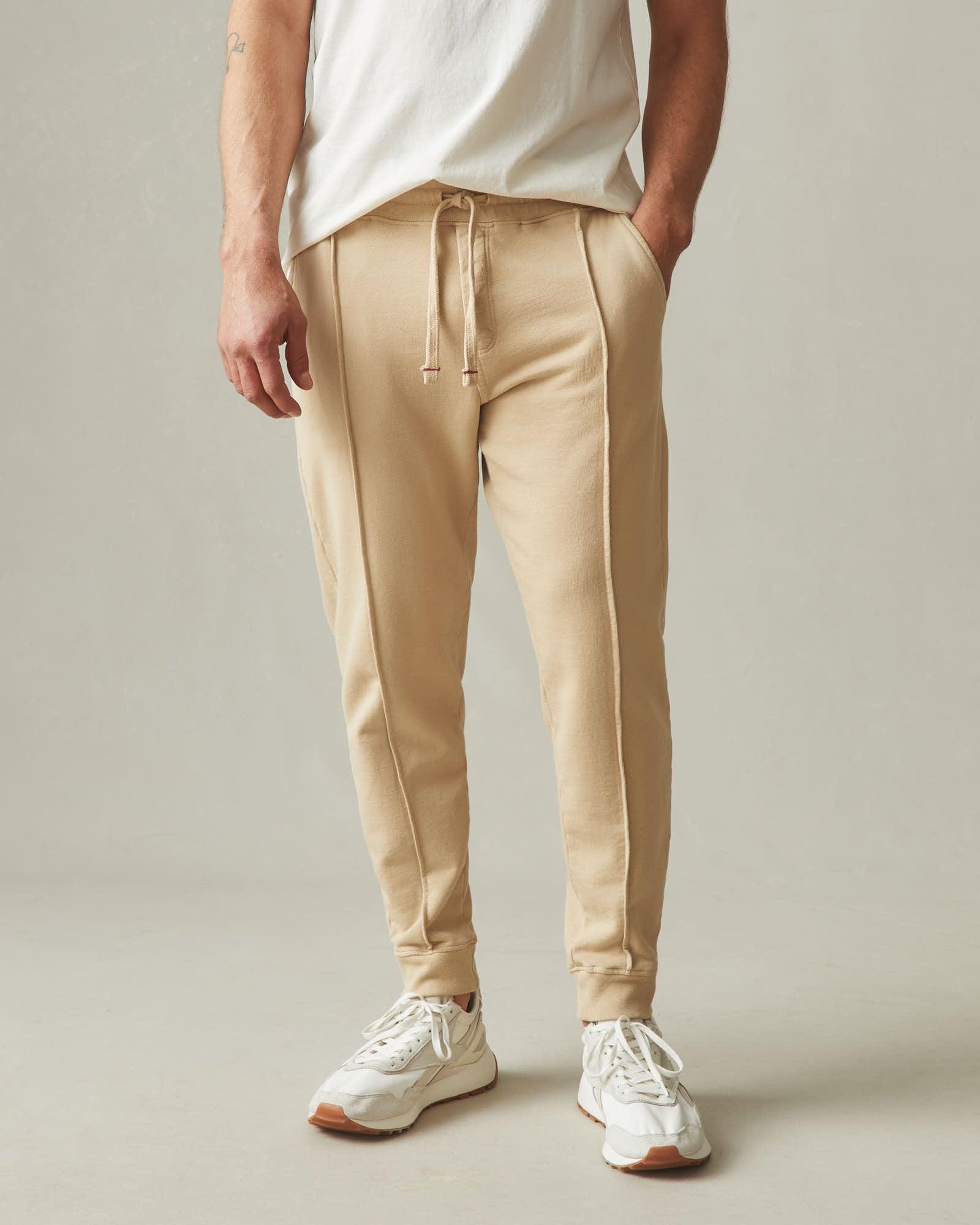 Men's Pintuck French Terry Jogger - Safari Male Product Image