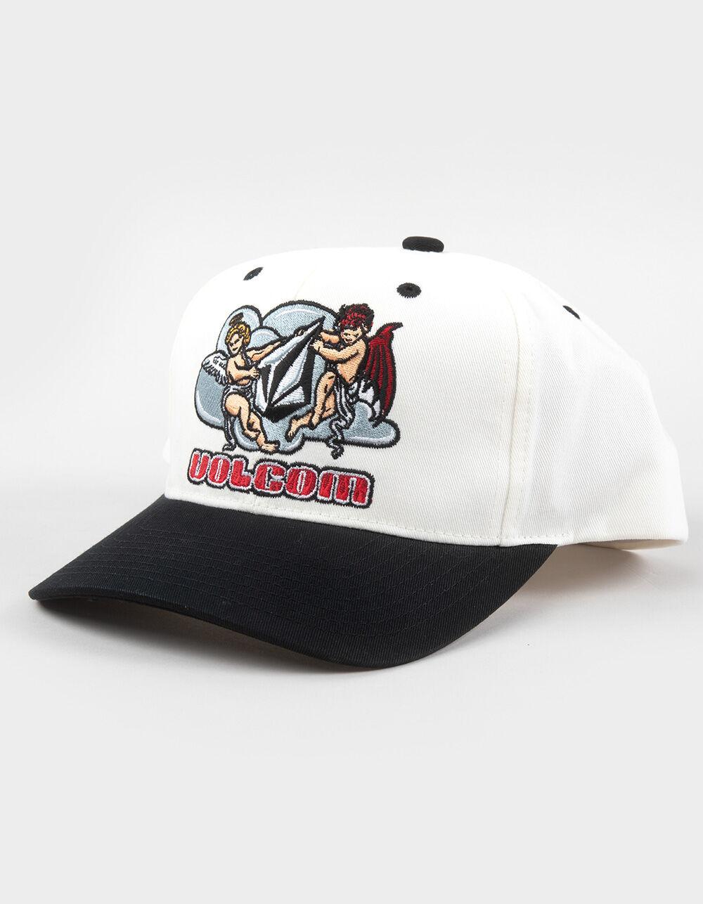 VOLCOM Good And Evil Snapback Hat - WHITE COMBO Product Image