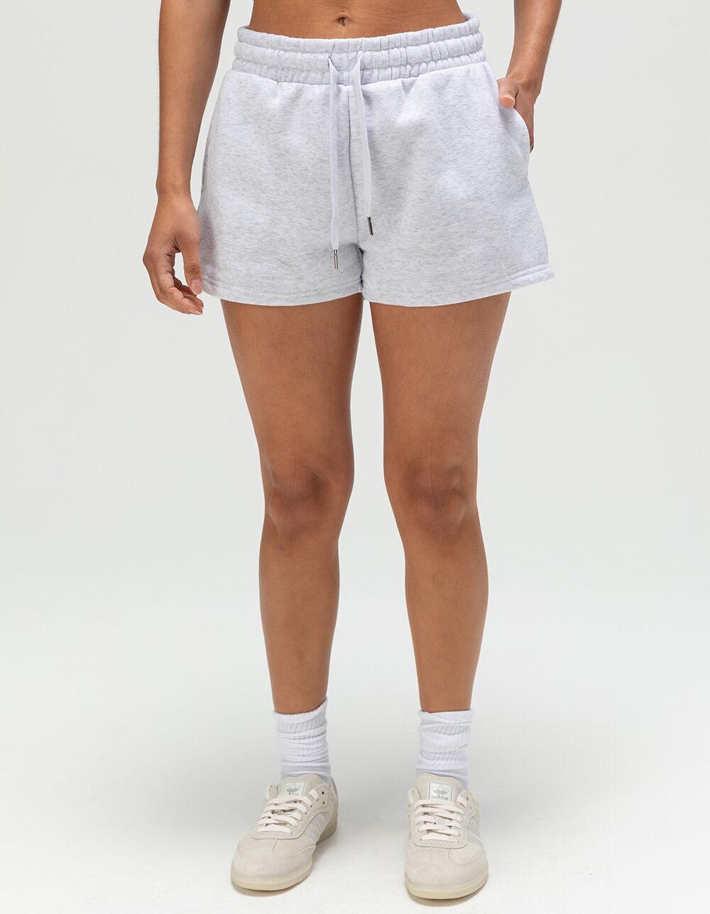 FULL TILT Womens Fleece Shorts - HEATHER GRAY Product Image