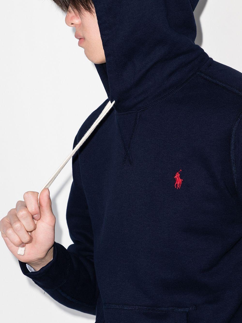 embroidered-logo hoodie Product Image