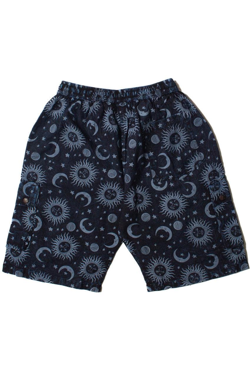 Mineral Wash Celestial Cargo Shorts Product Image