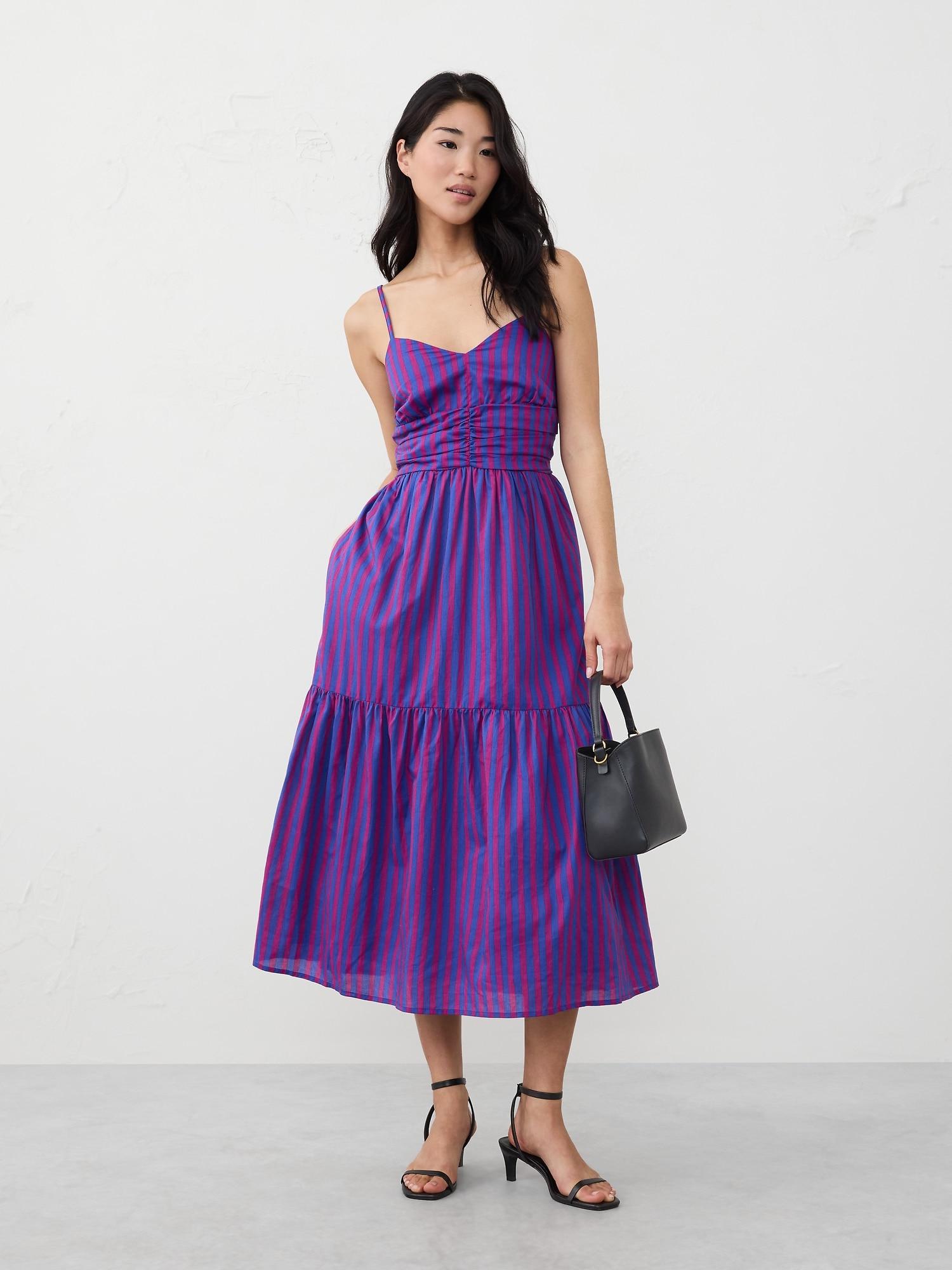 Strappy Voile Midi Dress Product Image