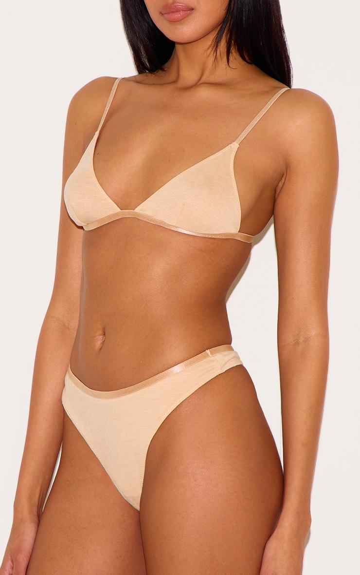 Nude Jersey Triangle Basic Lingerie Set Product Image