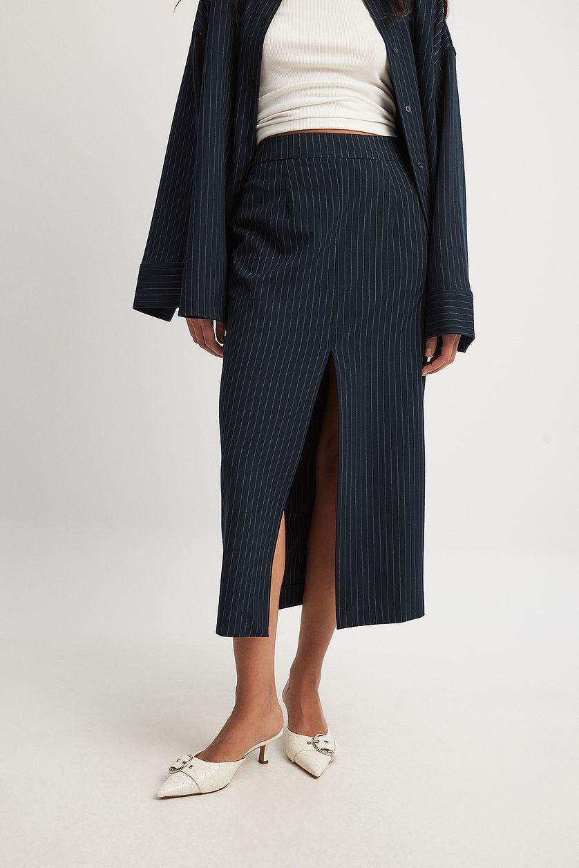 Front Slit Midi Skirt Product Image