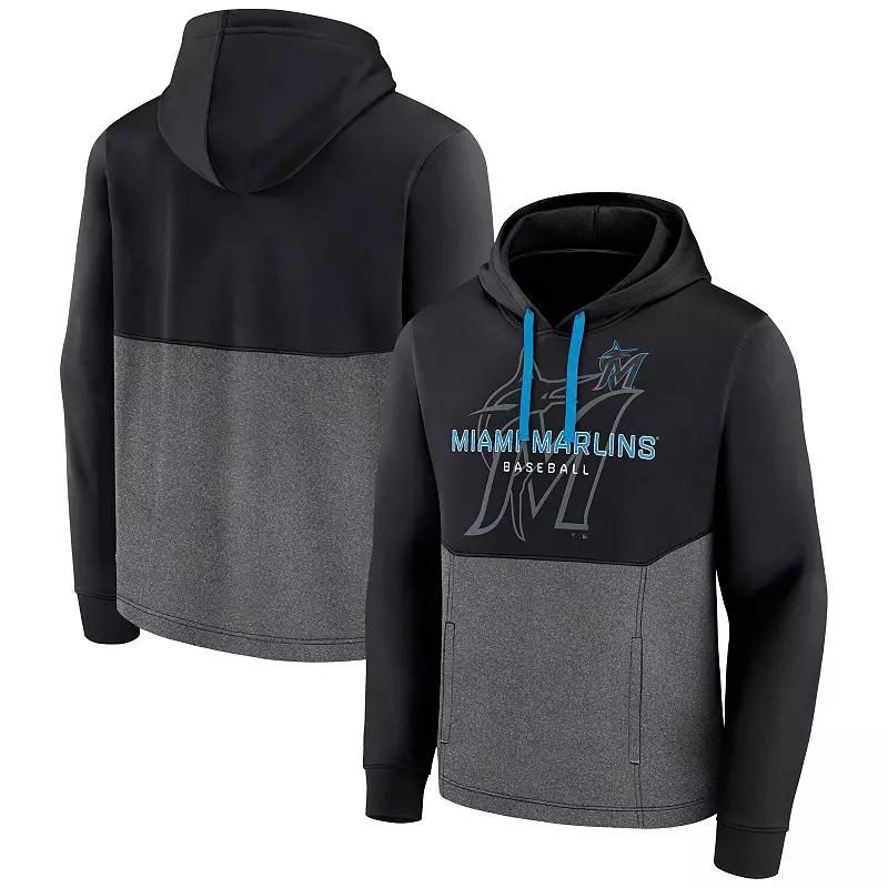 Men's Fanatics Branded Black Miami Marlins Call the Shots Pullover Hoodie, Size: 3XL Product Image