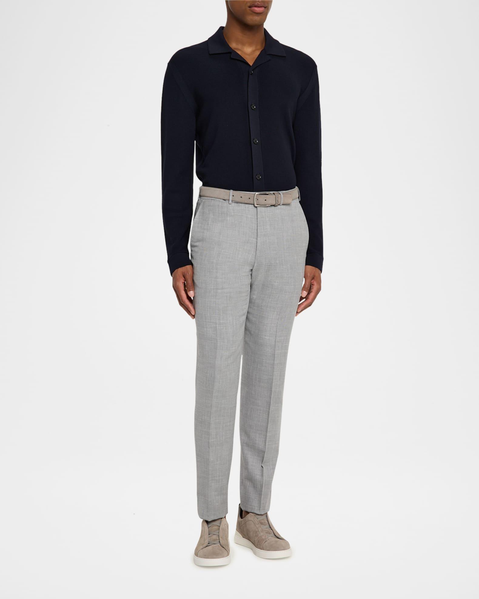 Men's Slim-Fit Melange Pants Product Image