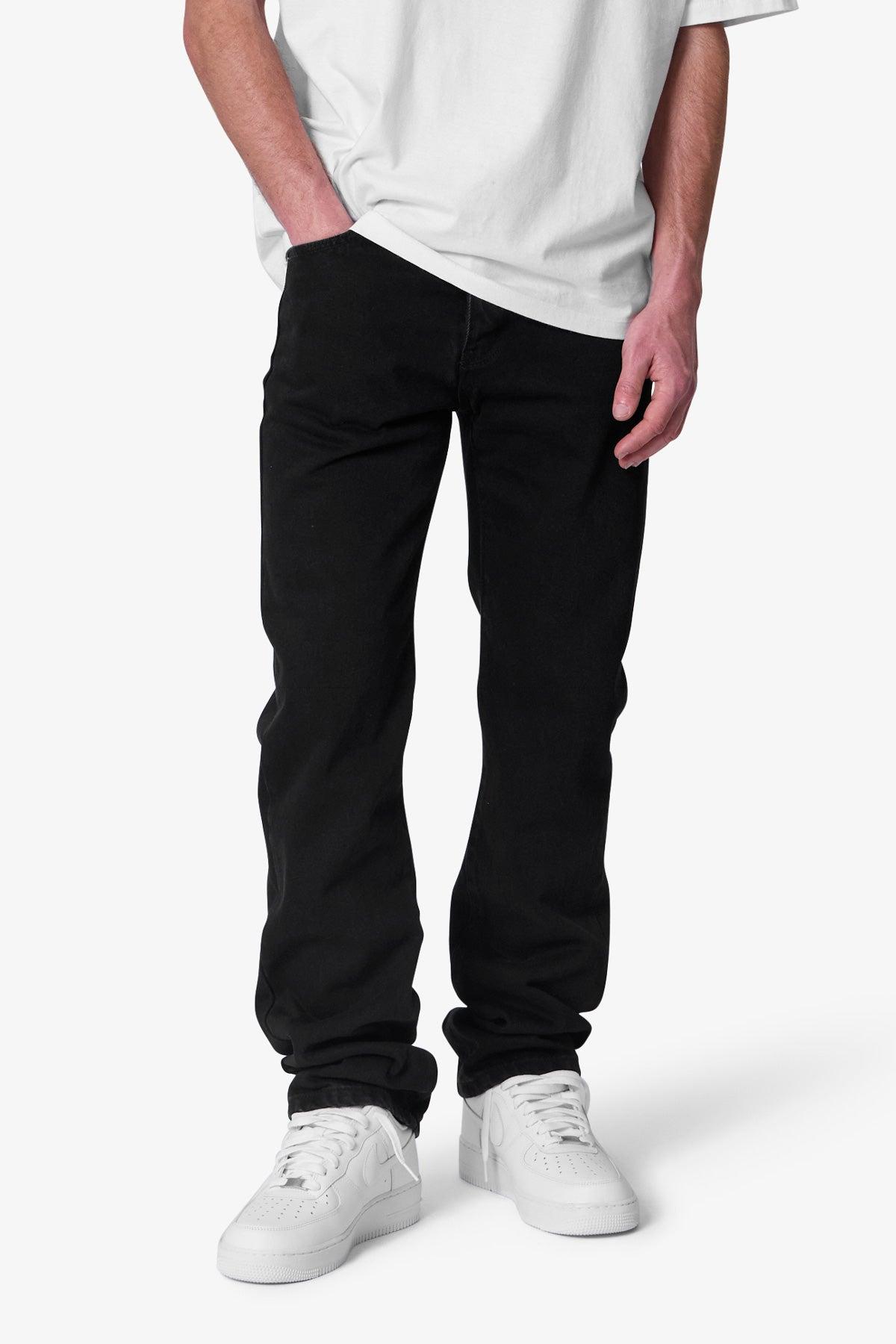 Raw Straight Denim - Rinsed Black Product Image