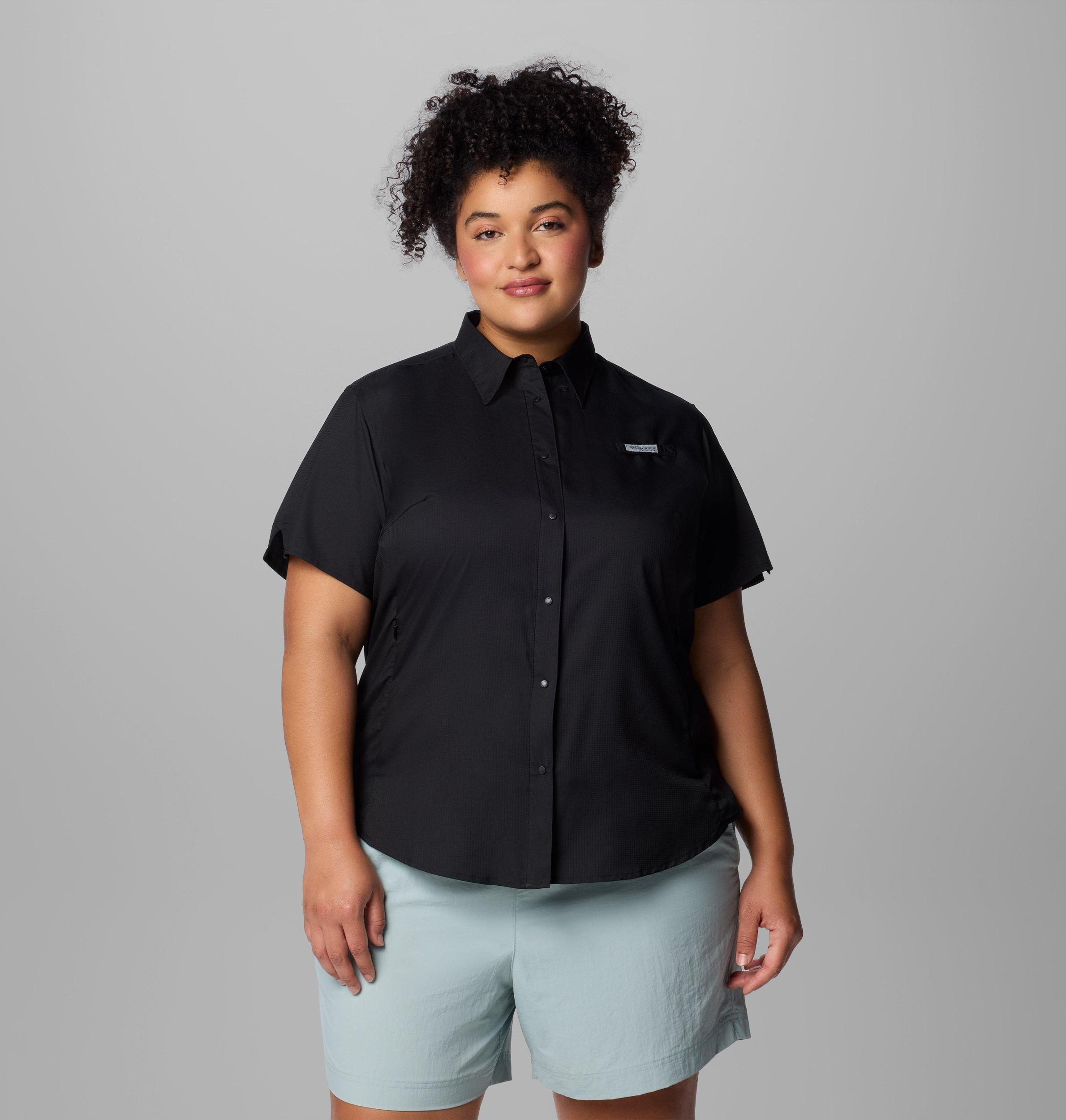 Columbia Womens PFG Tamiami II Short Sleeve Shirt - Plus Size- Product Image