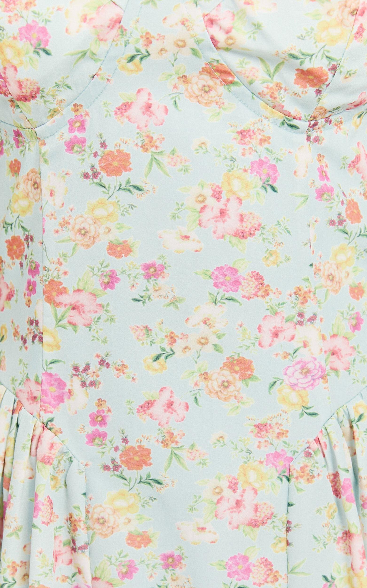 Jessica Midi Dress - Sweetheart Neck  Fit & Flare Midi Dress in Vintage Floral Product Image