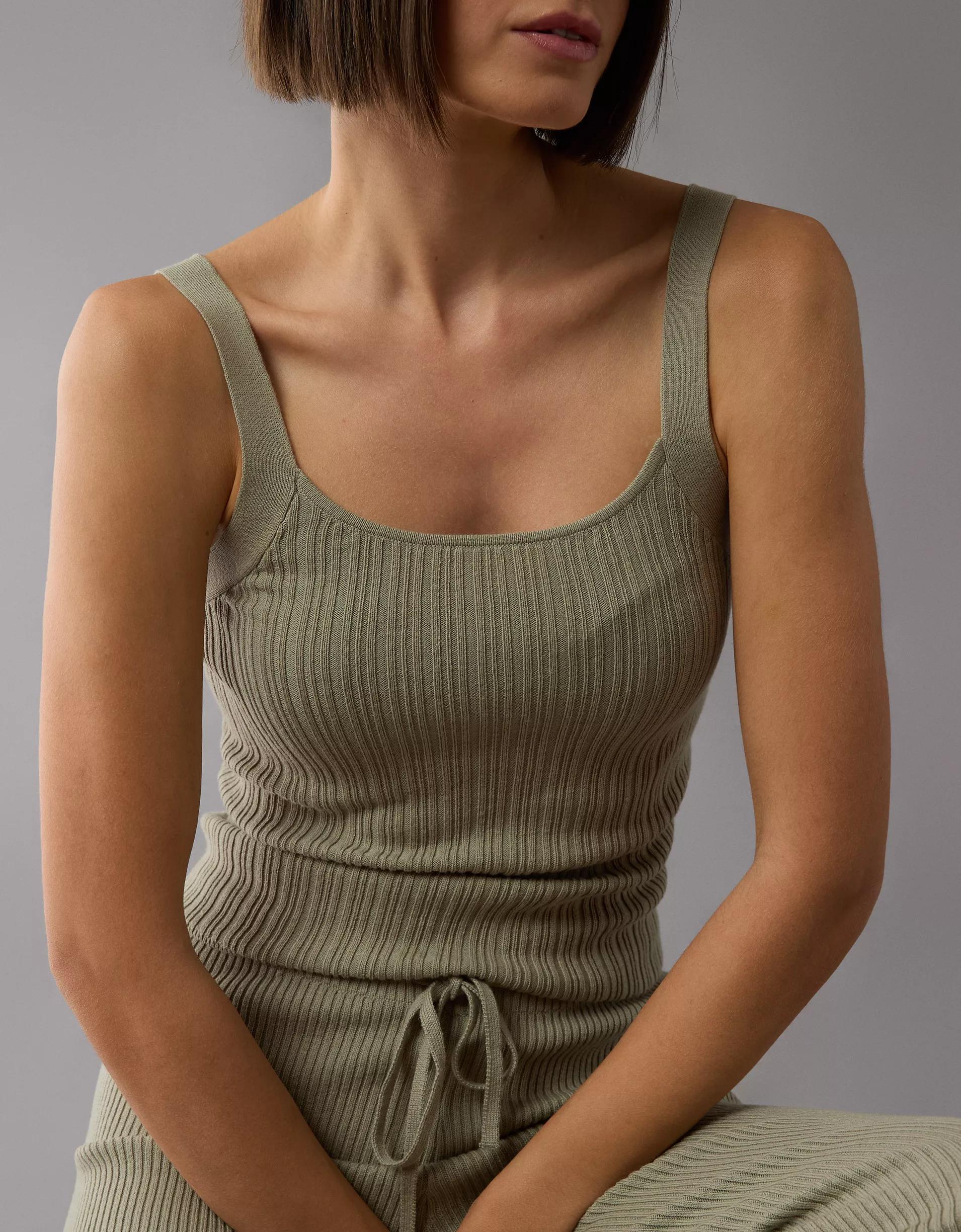 AE Scoop Neck Sweater Tank Top Product Image
